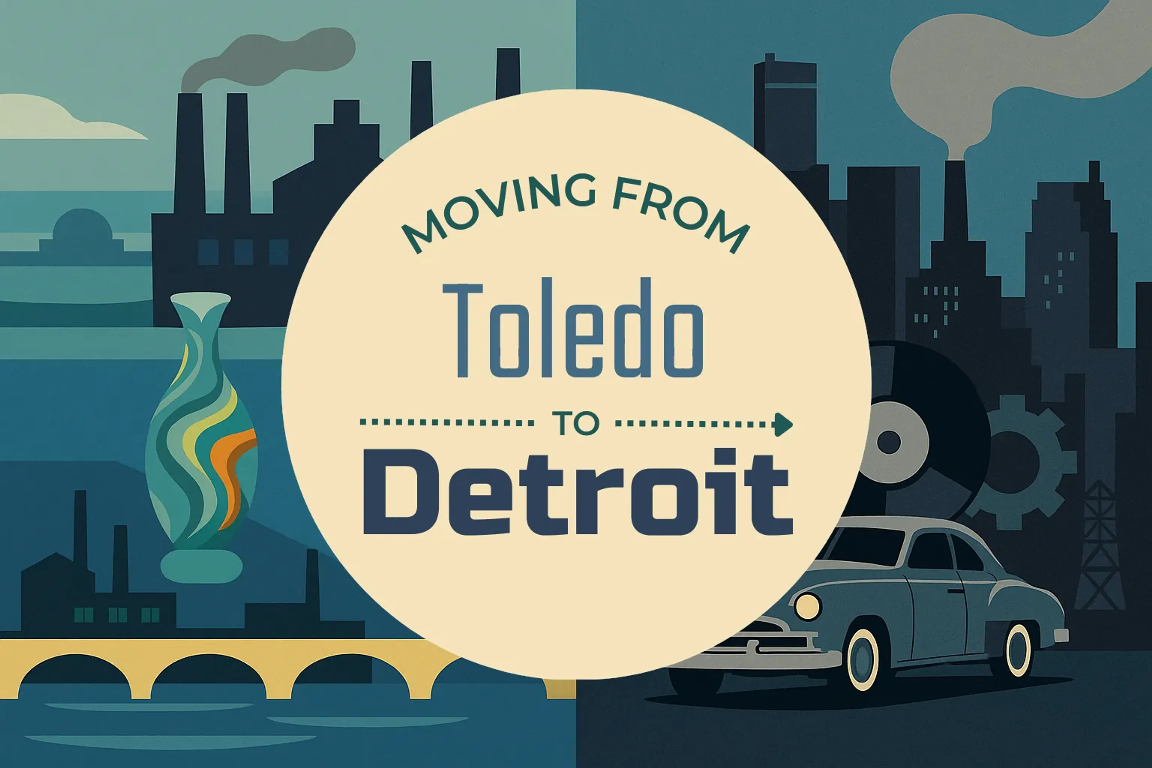 Side-by-side comparison of Toledo to Detroit moving companies