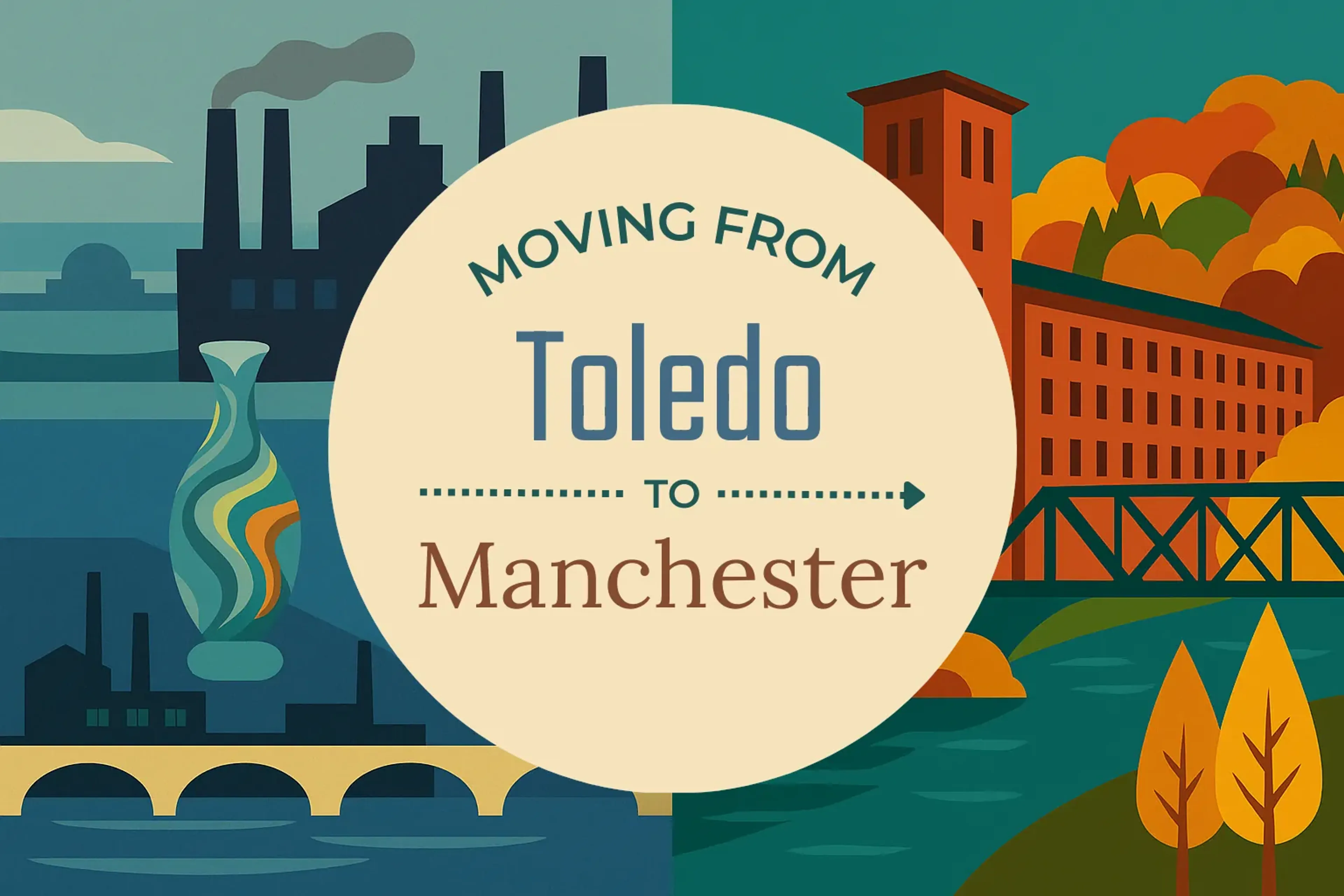 Side-by-side comparison of Toledo to Manchester moving companies