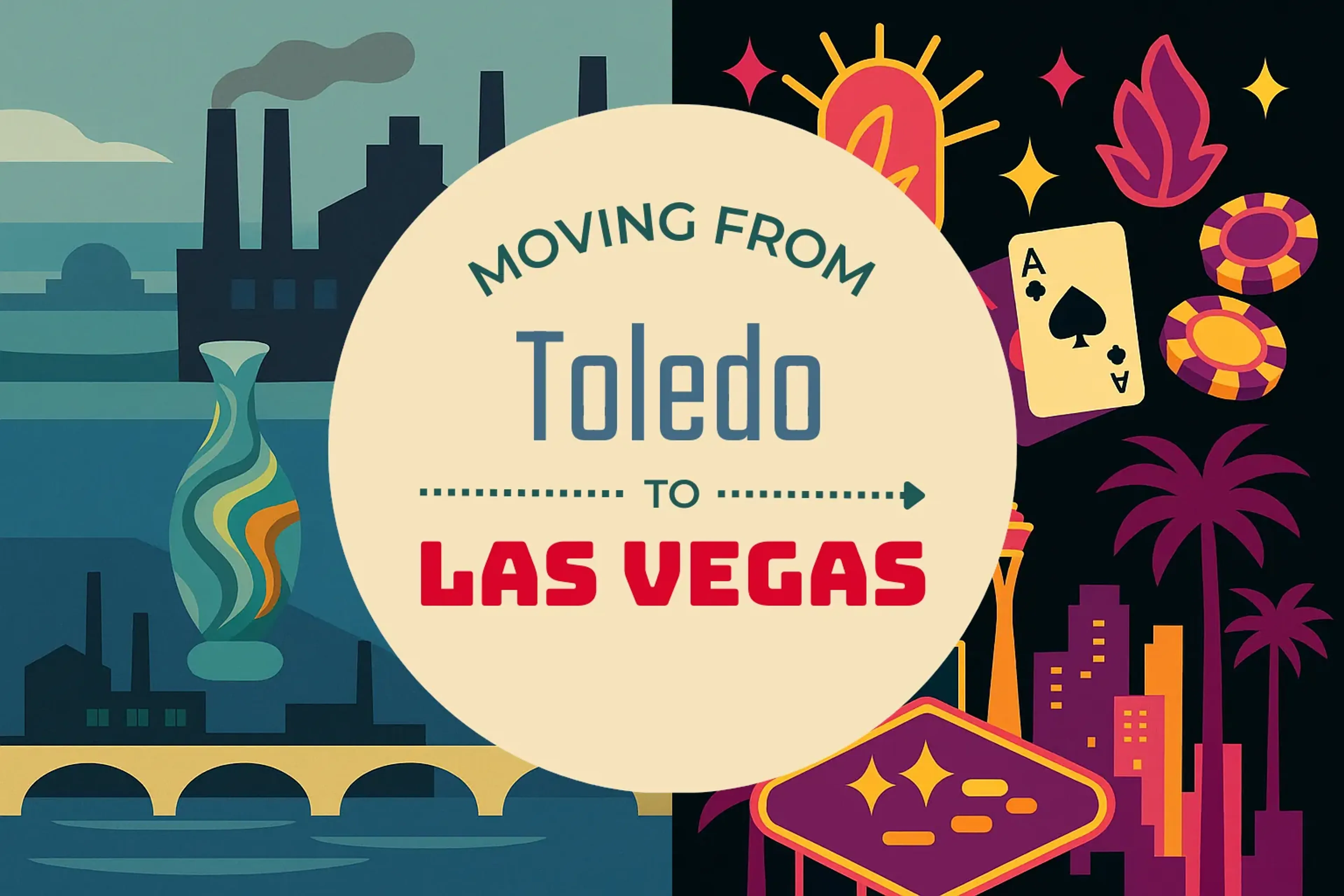 Side-by-side comparison of Toledo to Las Vegas moving companies