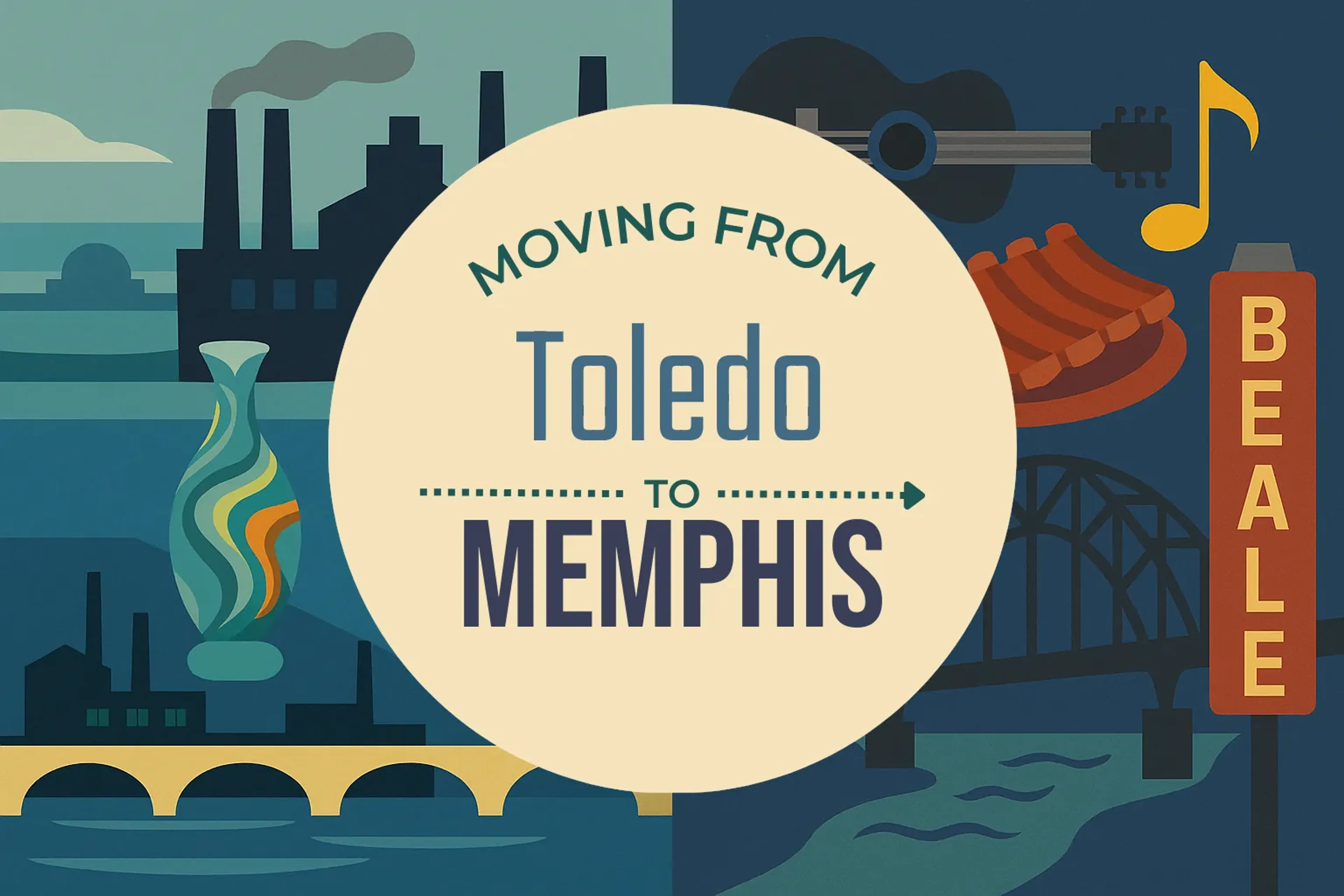 Side-by-side comparison of Toledo to Memphis moving companies