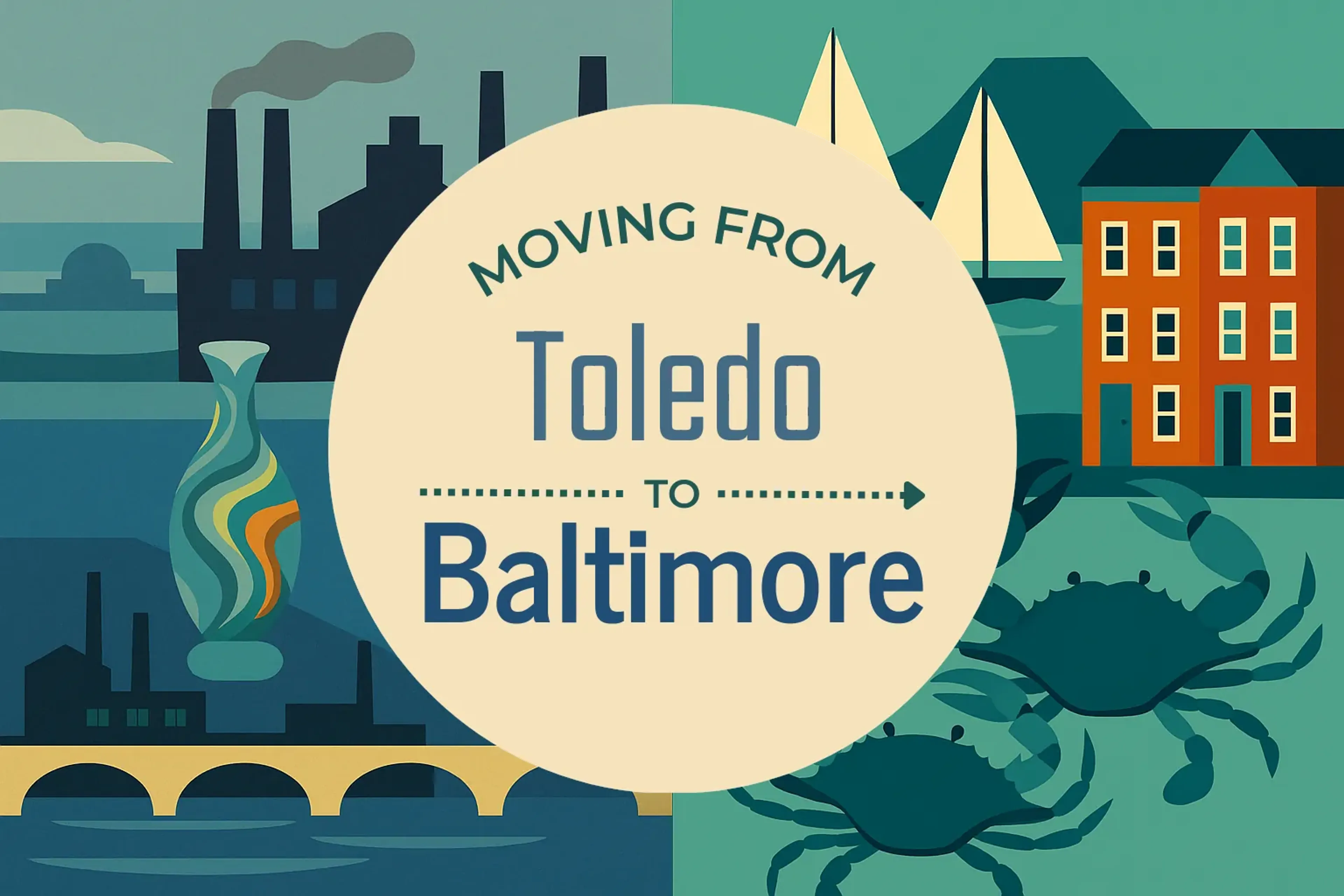Side-by-side comparison of Toledo to Baltimore moving companies