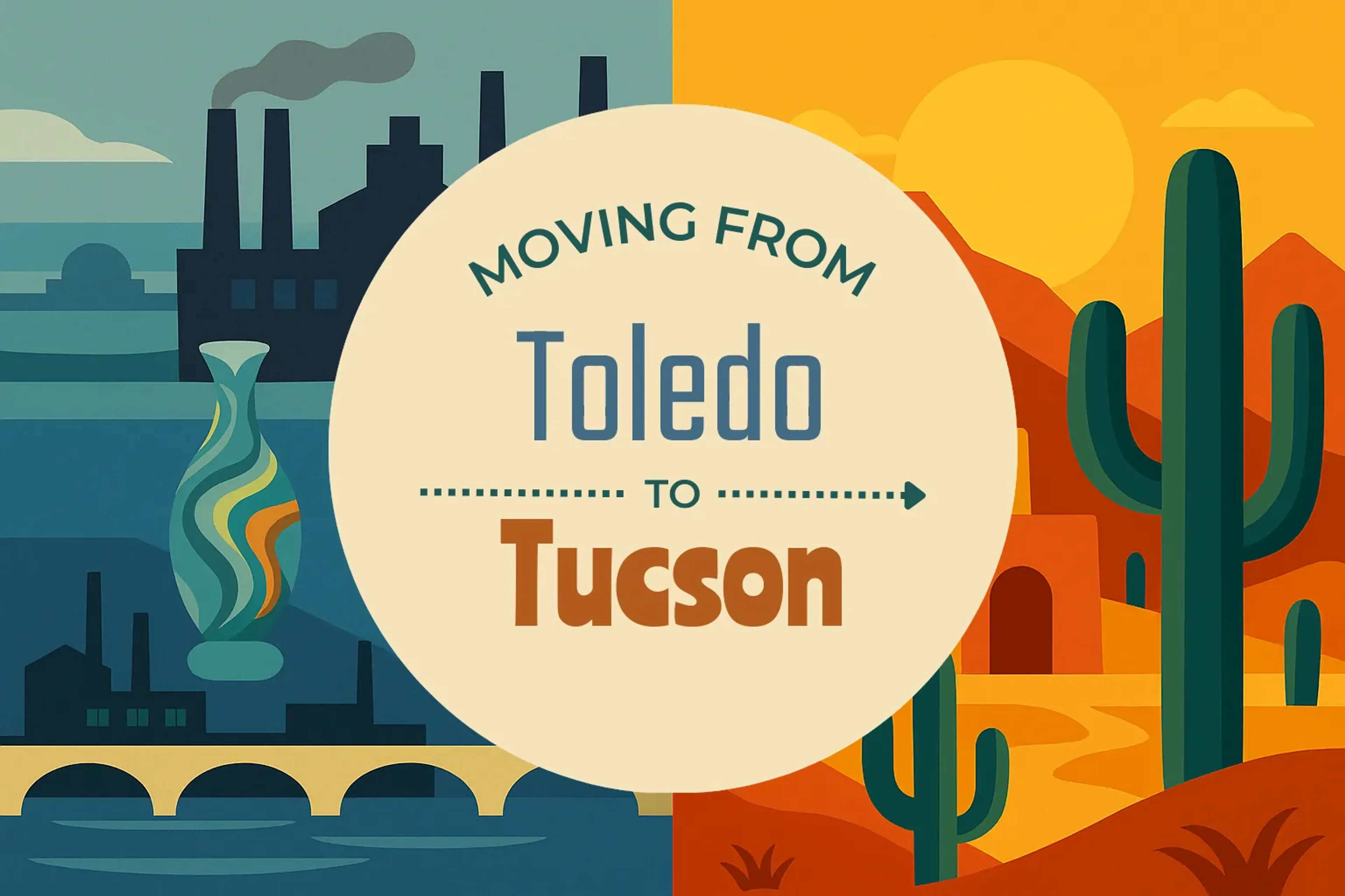 Side-by-side comparison of Toledo to Tucson moving companies