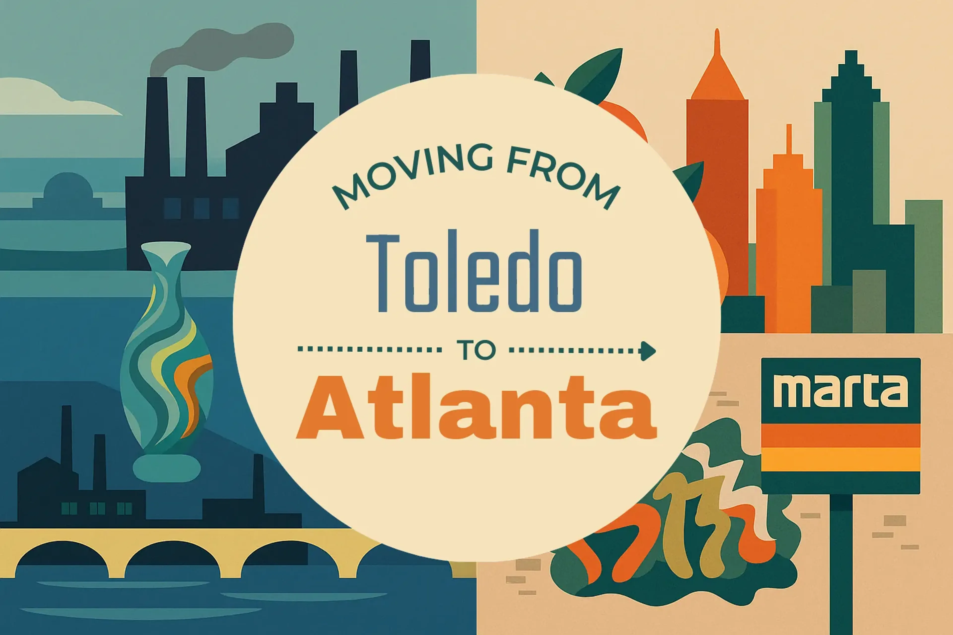 Side-by-side comparison of Toledo to Atlanta moving companies