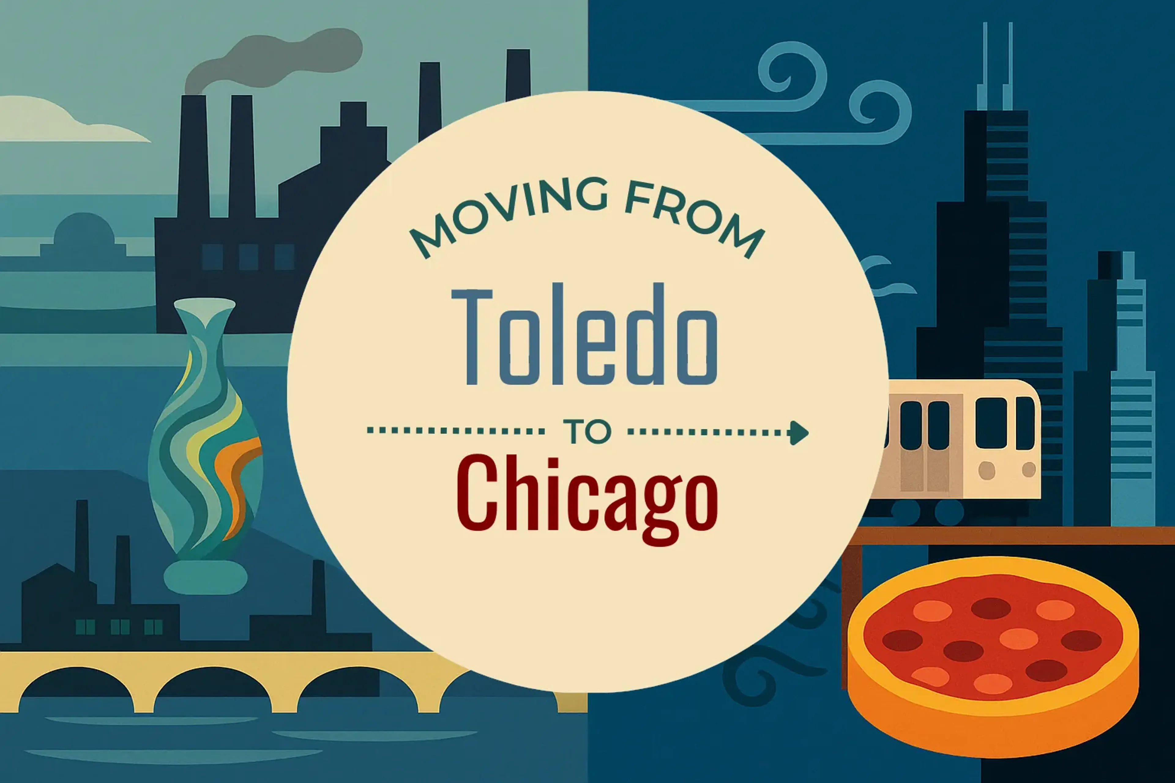 Side-by-side comparison of Toledo to Chicago moving companies