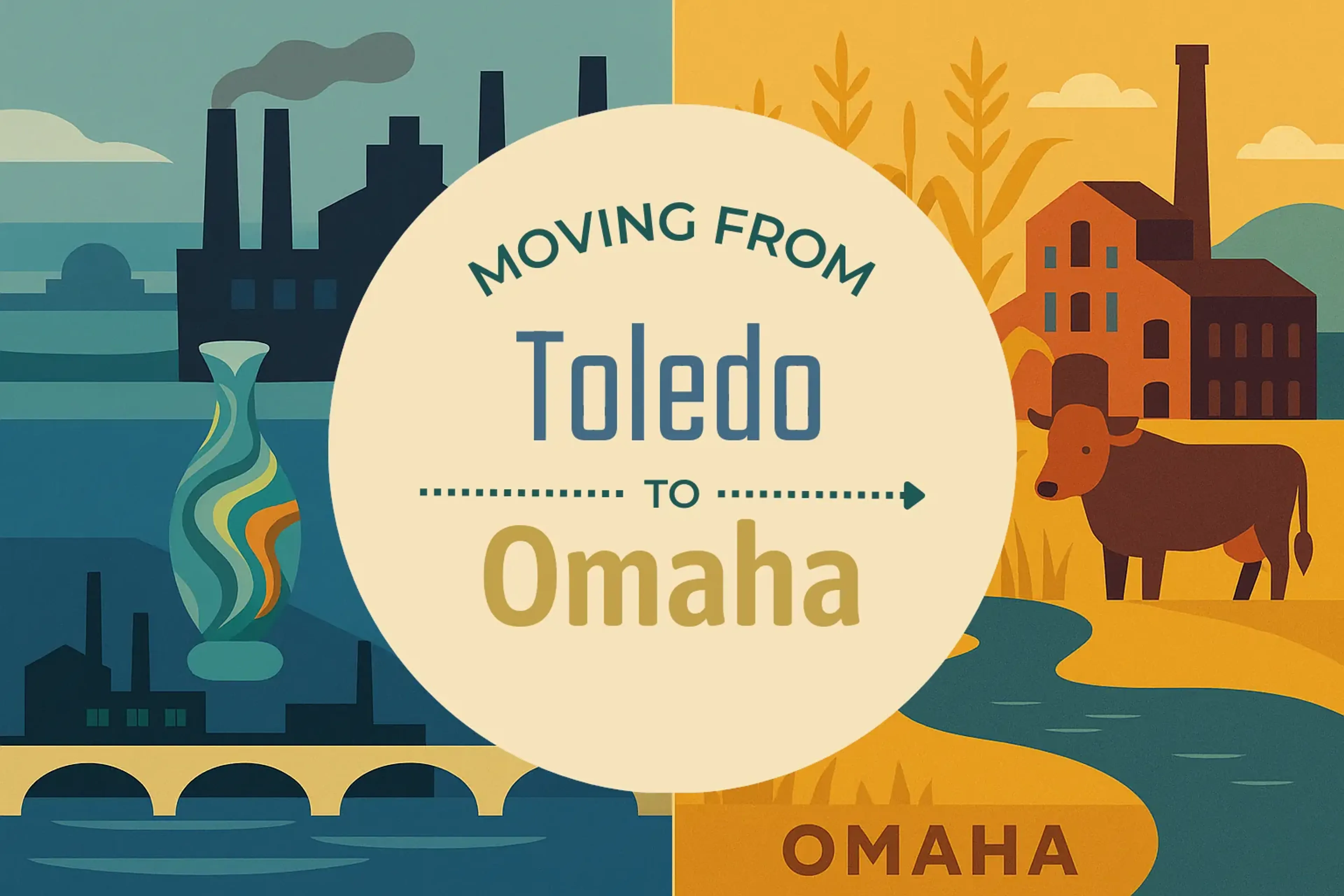 Side-by-side comparison of Toledo to Omaha moving companies