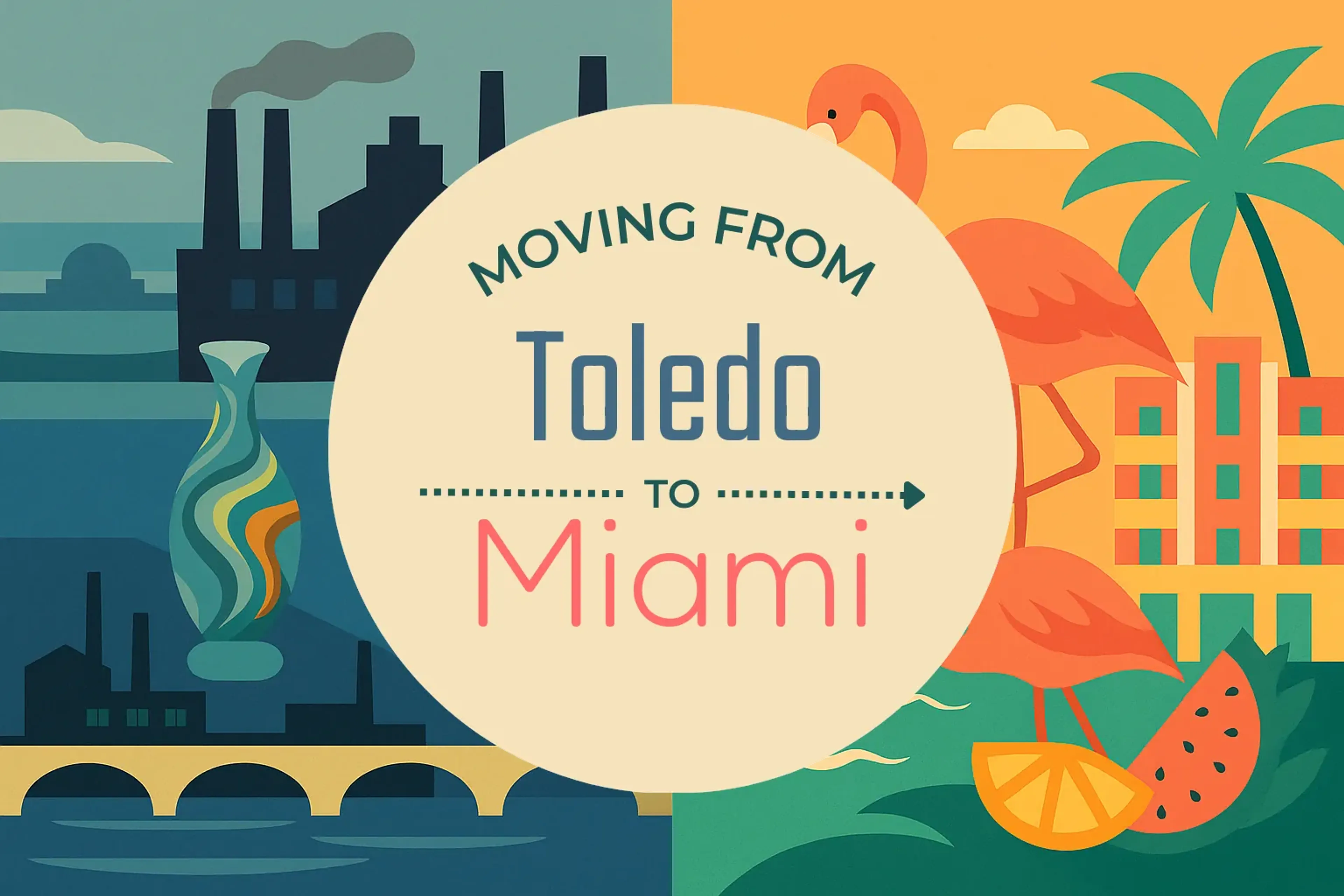 Side-by-side comparison of Toledo to Miami moving companies