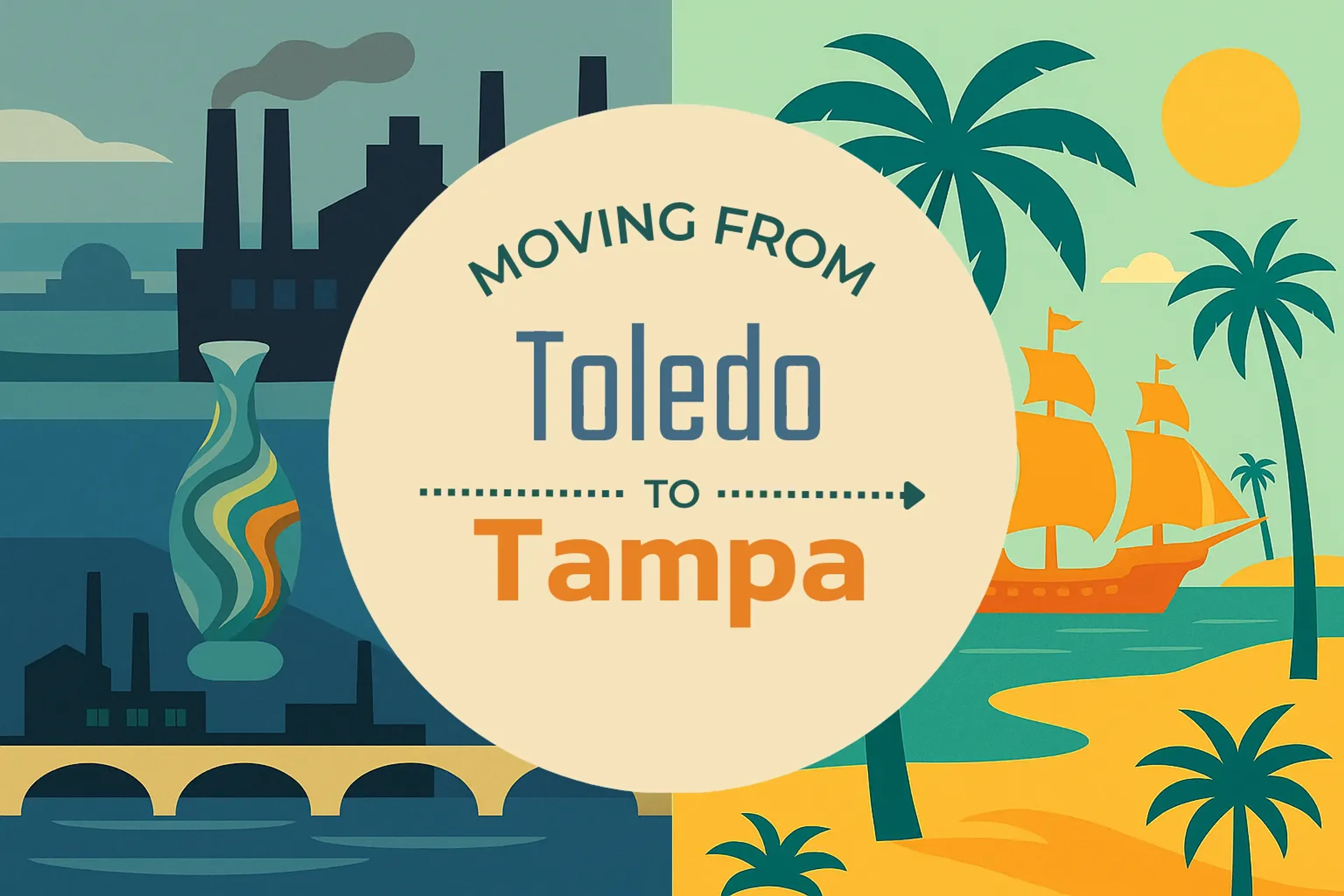Side-by-side comparison of Toledo to Tampa moving companies