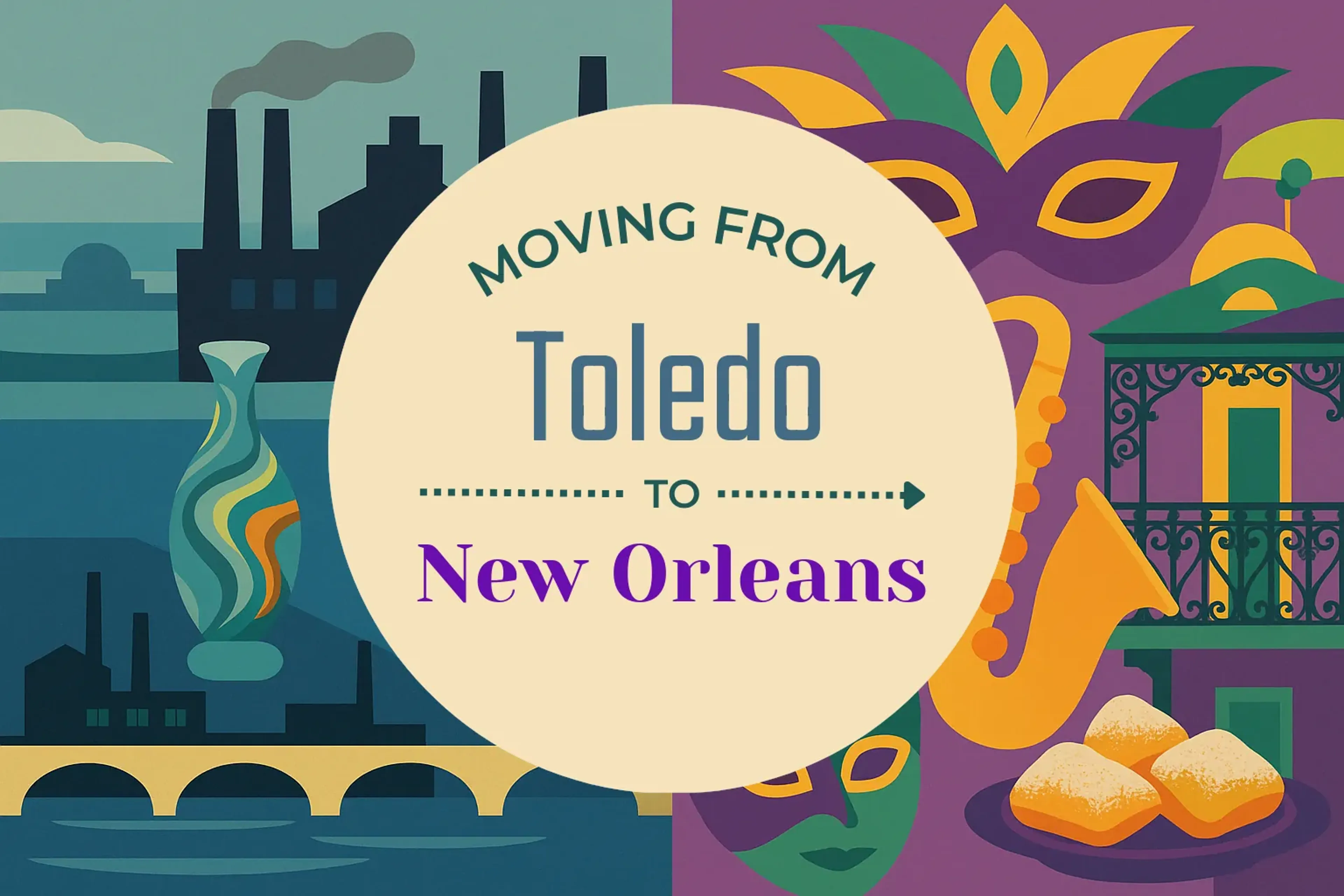 Side-by-side comparison of Toledo to New Orleans moving companies