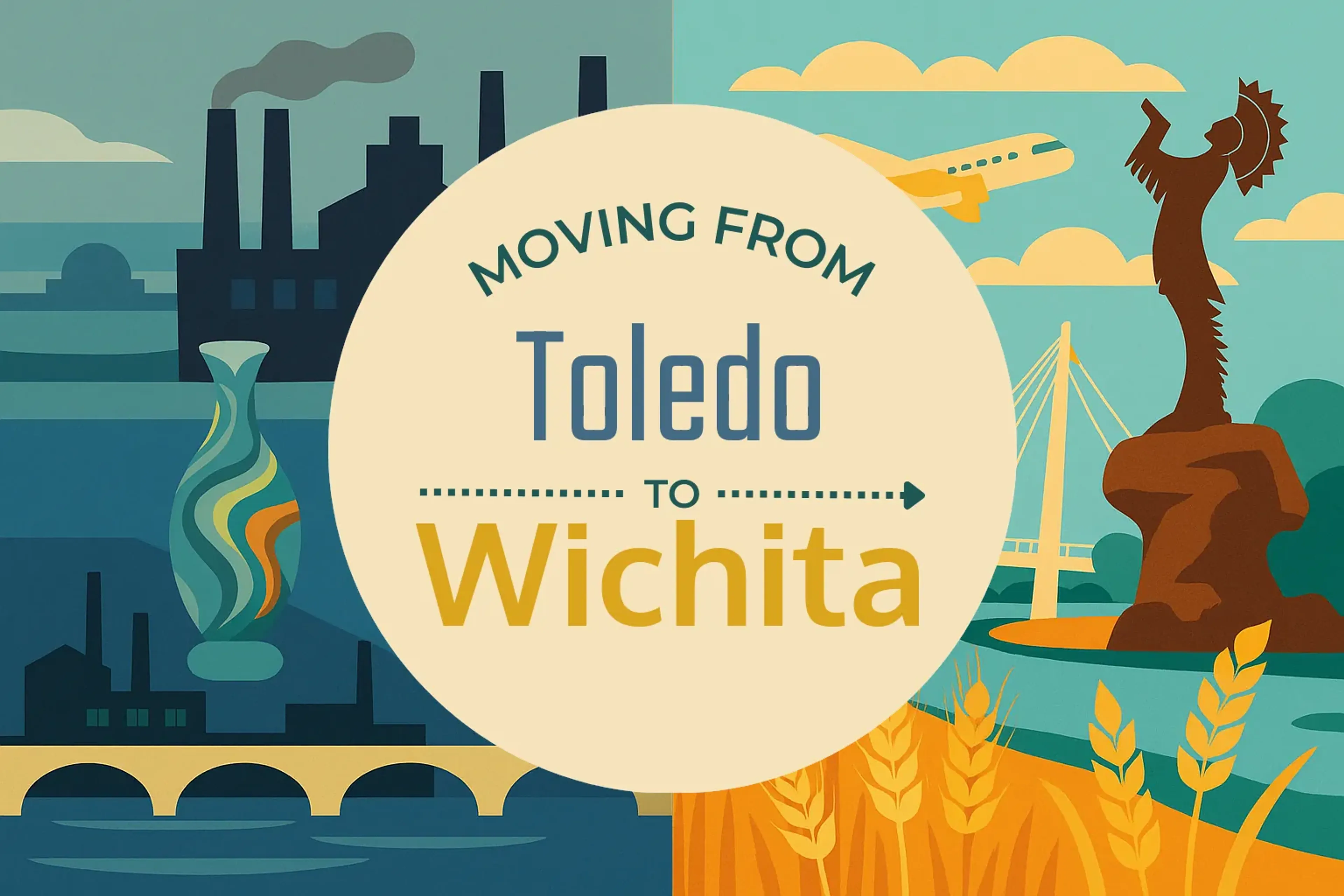Side-by-side comparison of Toledo to Wichita moving companies