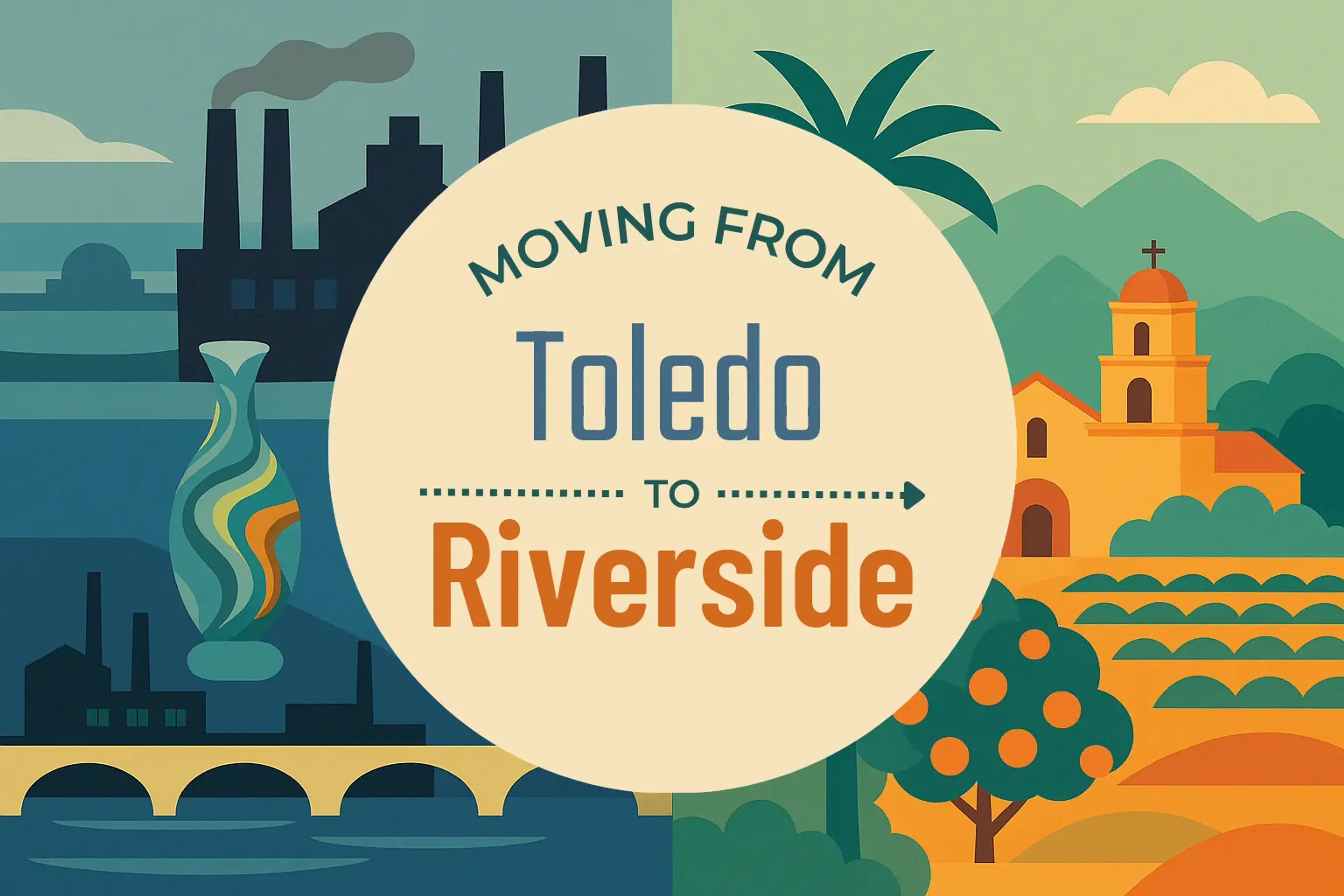 Side-by-side comparison of Toledo to Riverside moving companies