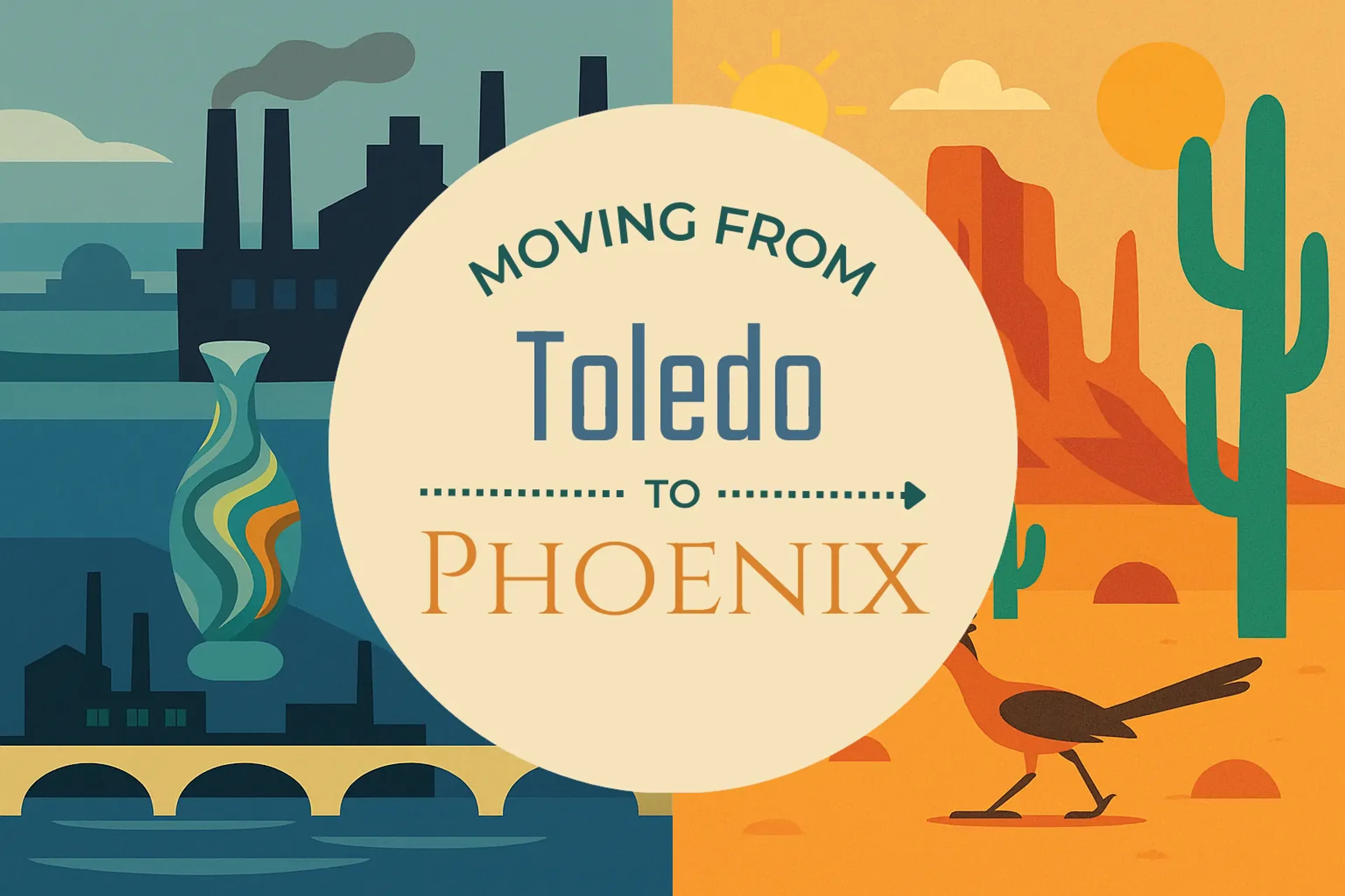 Side-by-side comparison of Toledo to Phoenix moving companies