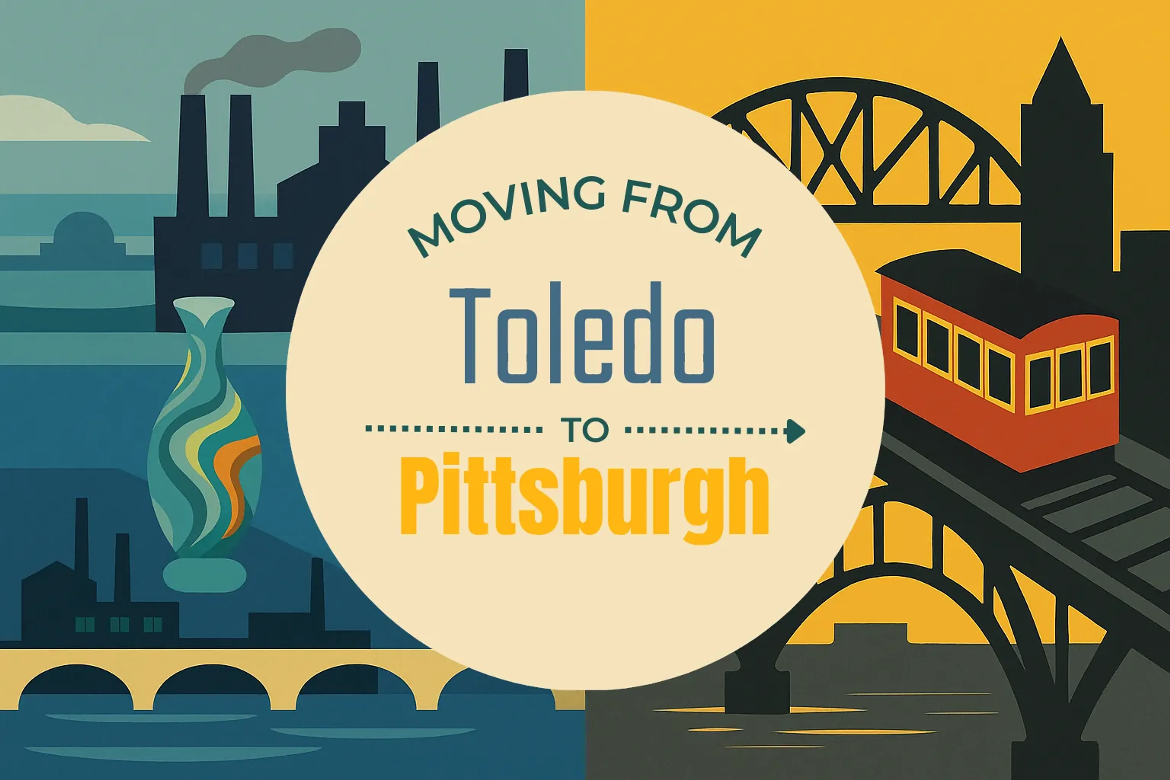 Side-by-side comparison of Toledo to Pittsburgh moving companies
