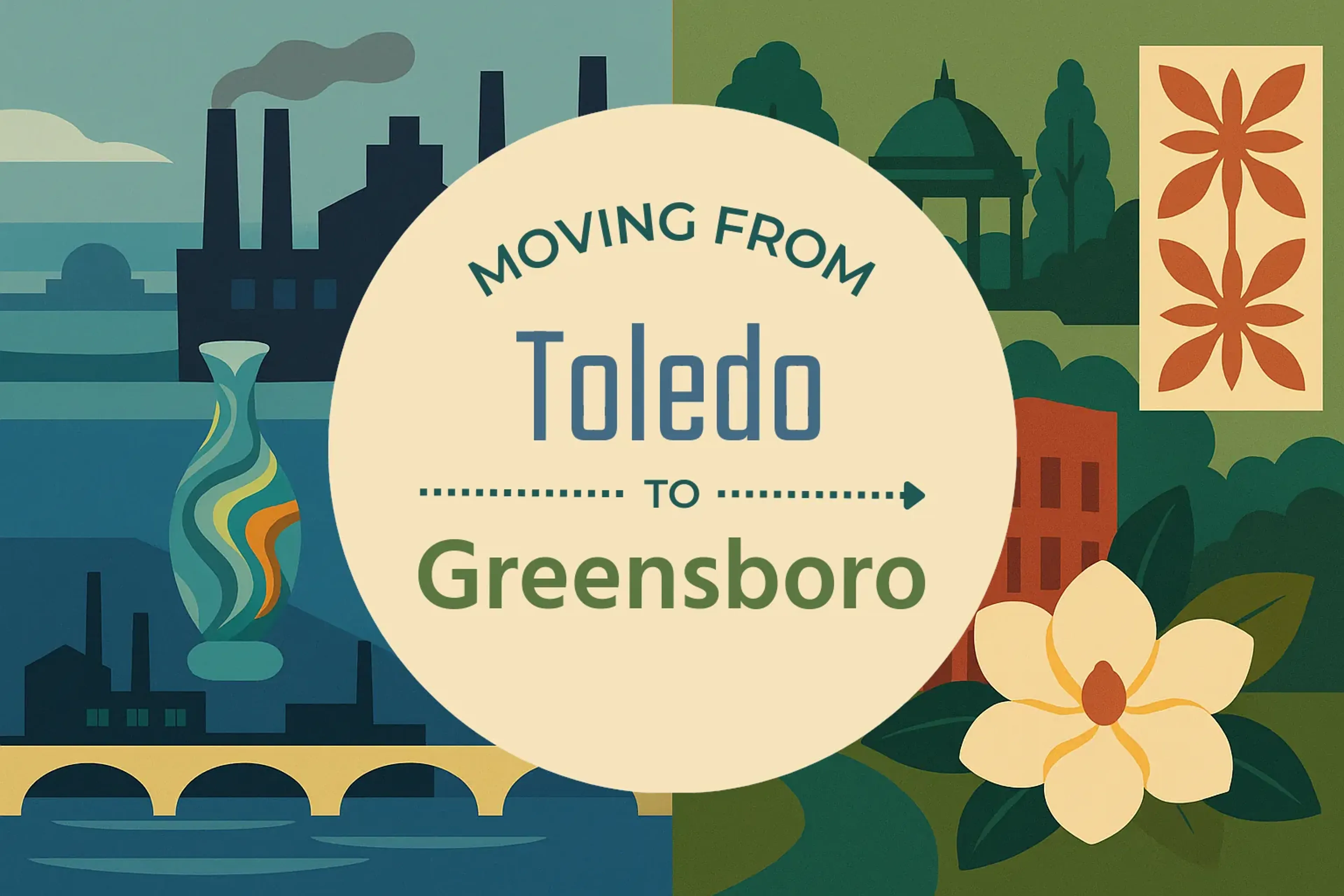 Side-by-side comparison of Toledo to Greensboro moving companies