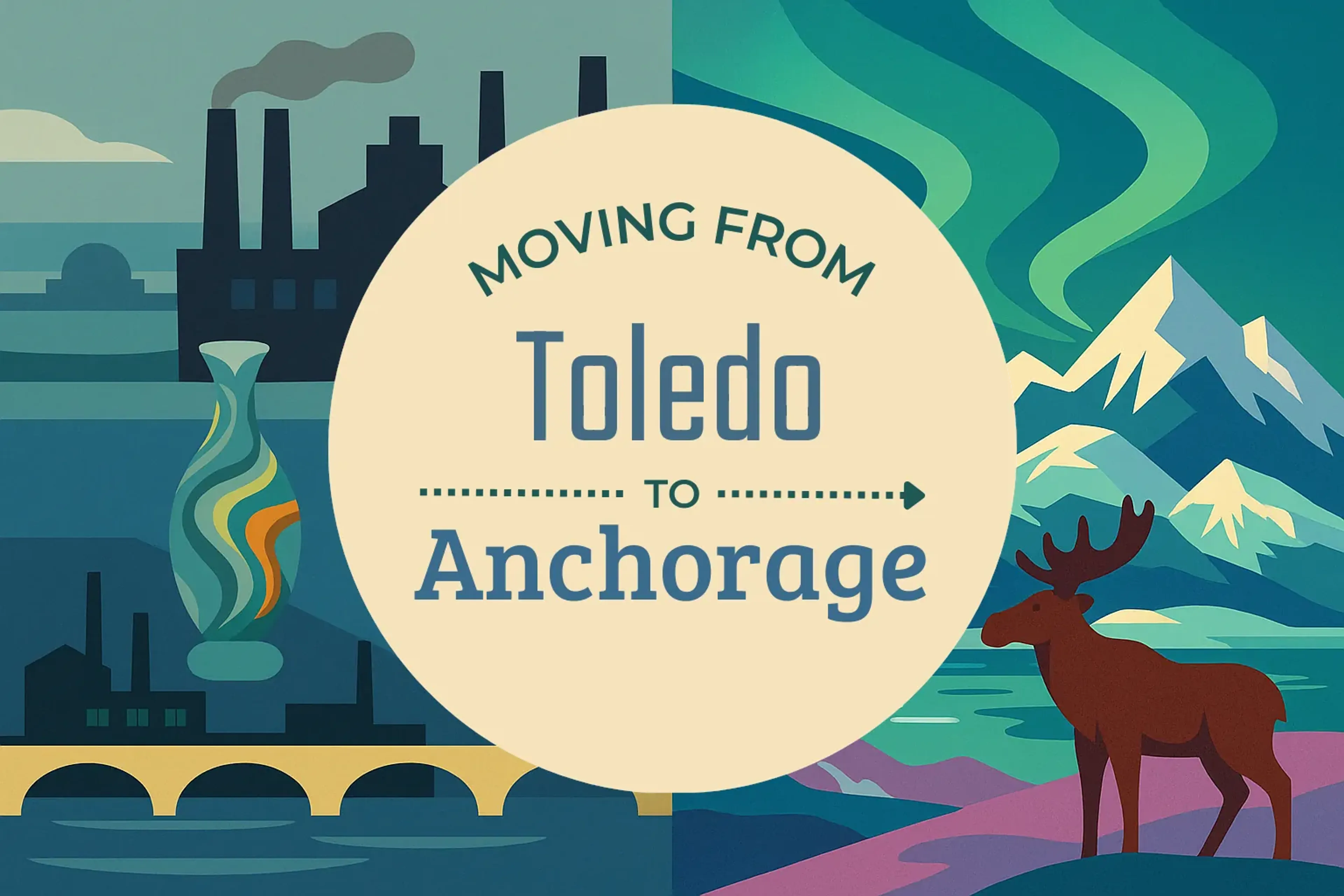 Side-by-side comparison of Toledo to Anchorage moving companies