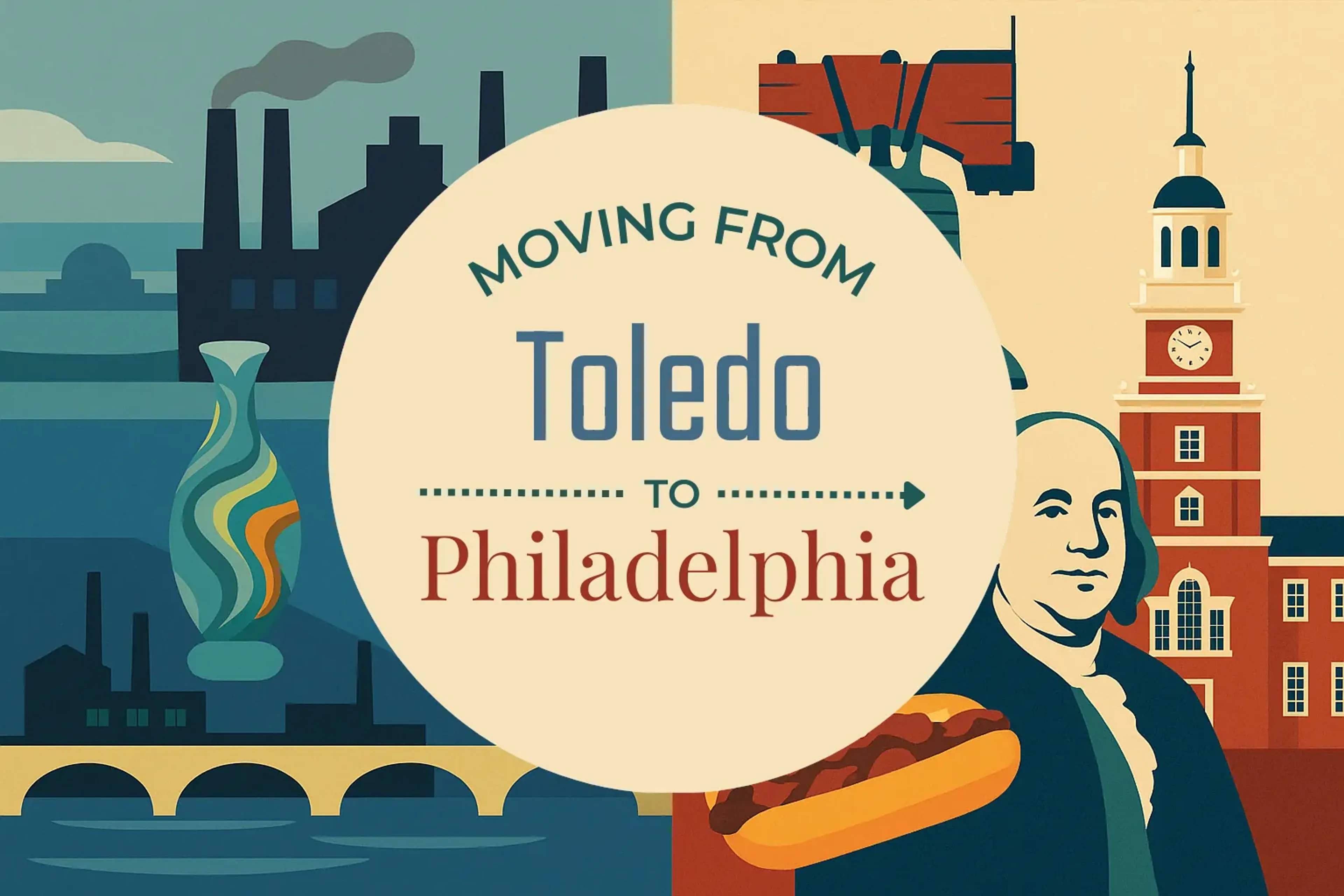 Side-by-side comparison of Toledo to Philadelphia moving companies