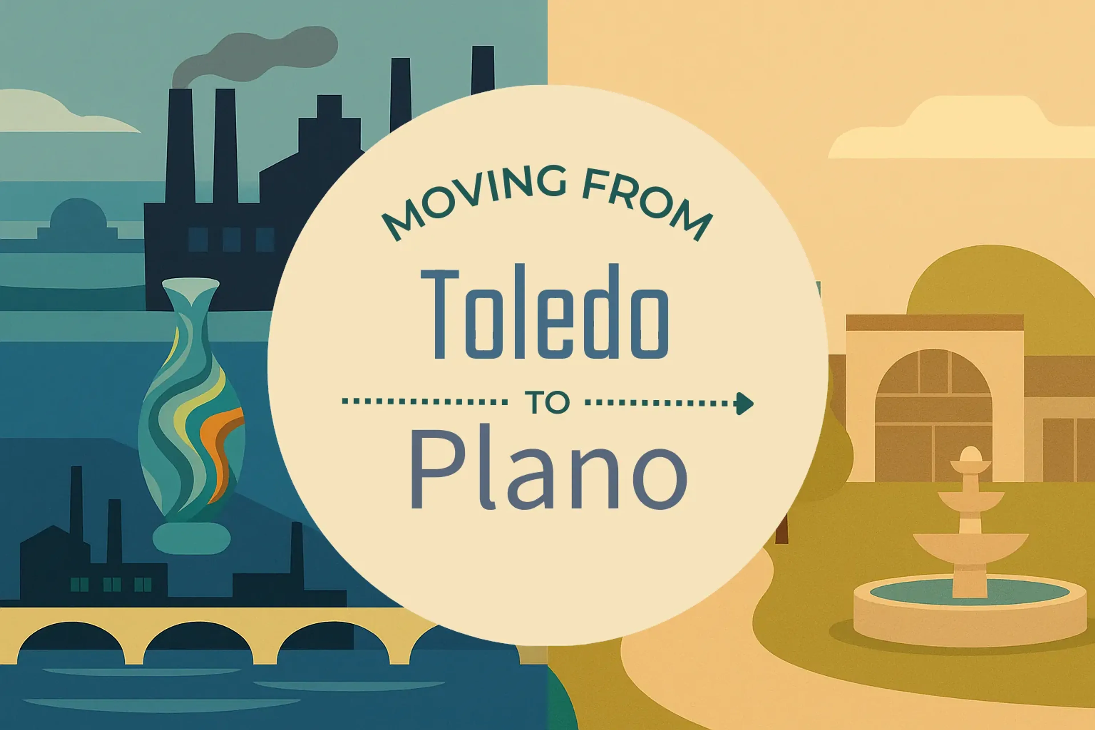 Side-by-side comparison of Toledo to Plano moving companies