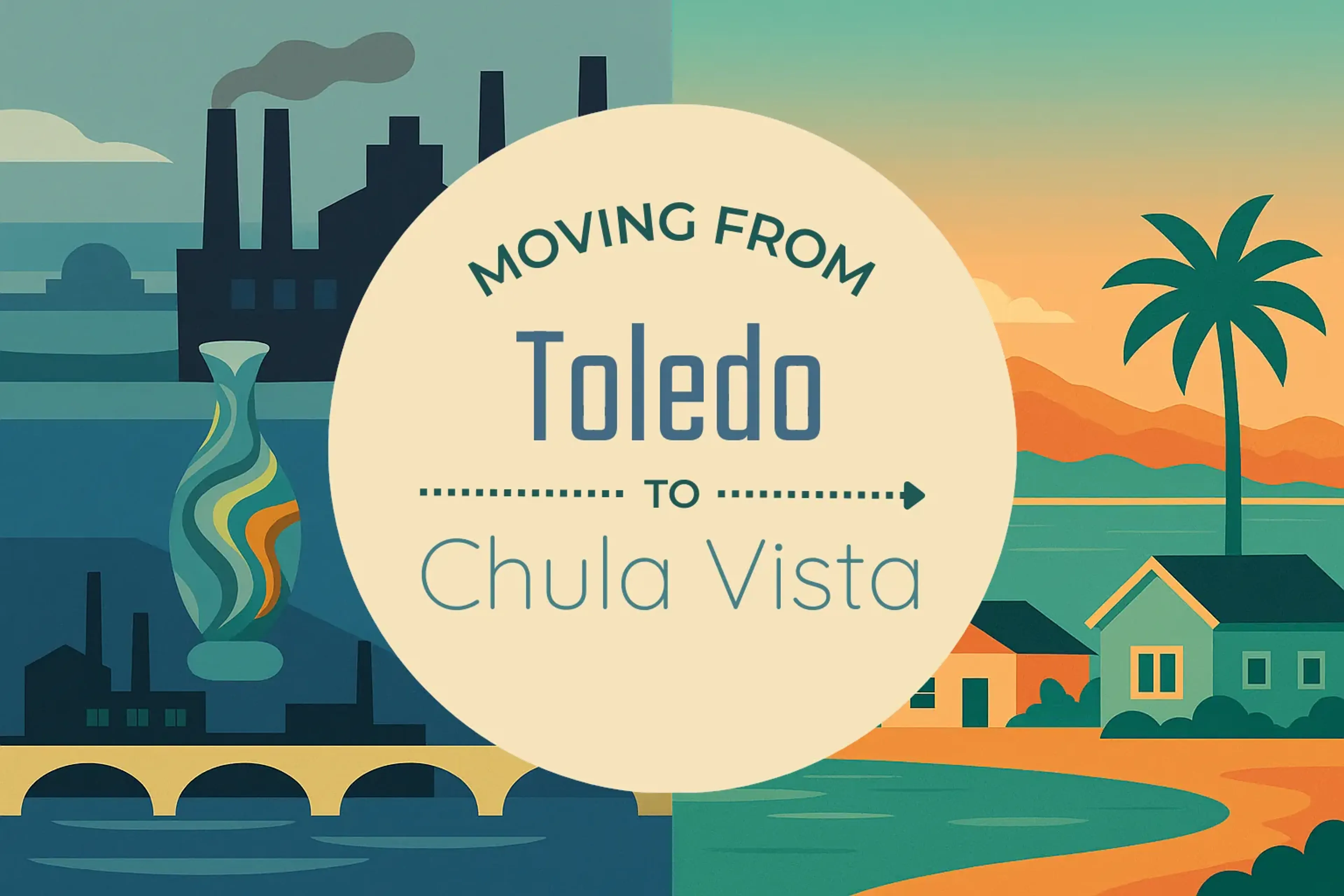 Side-by-side comparison of Toledo to Chula Vista moving companies