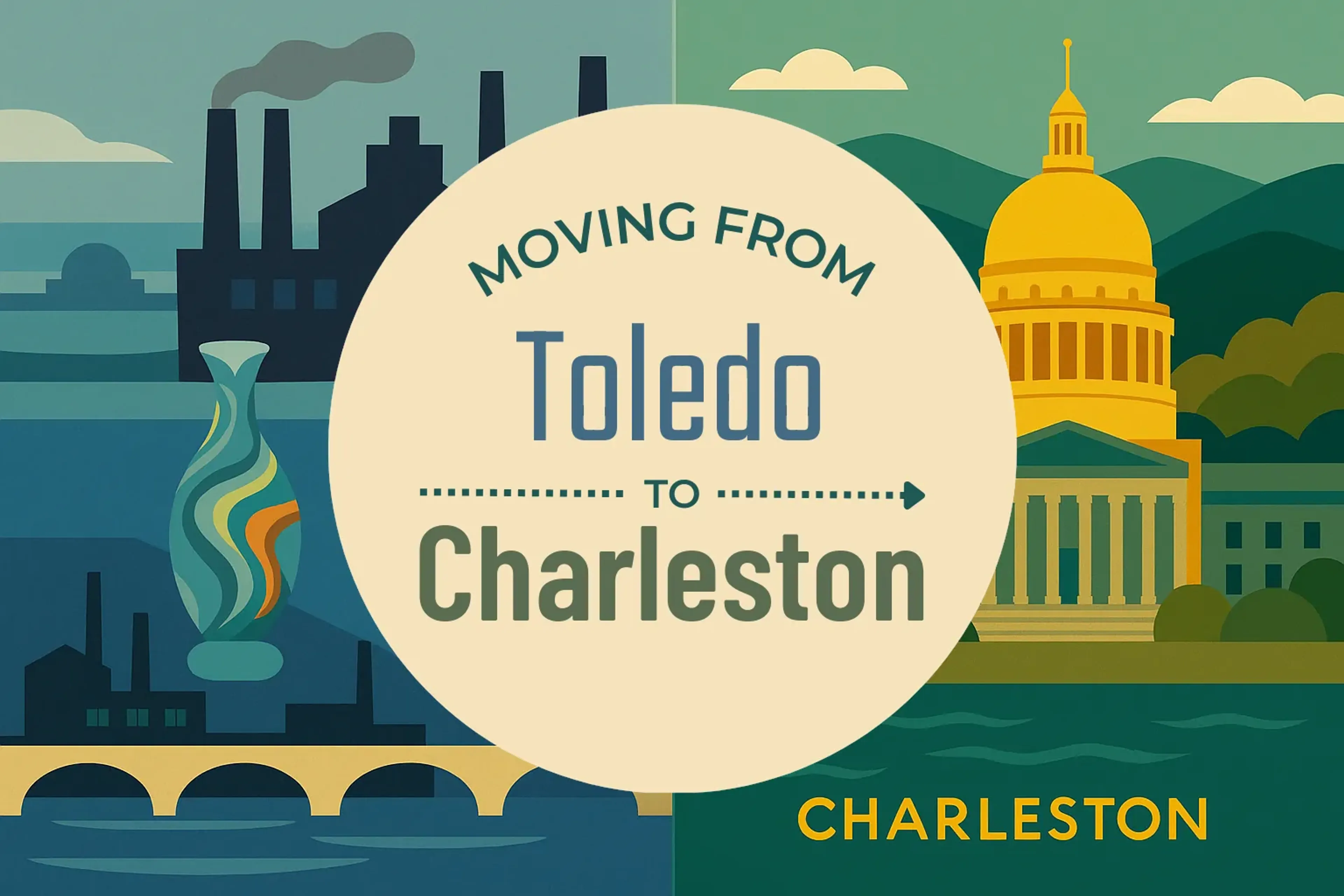Side-by-side comparison of Toledo to Charleston moving companies