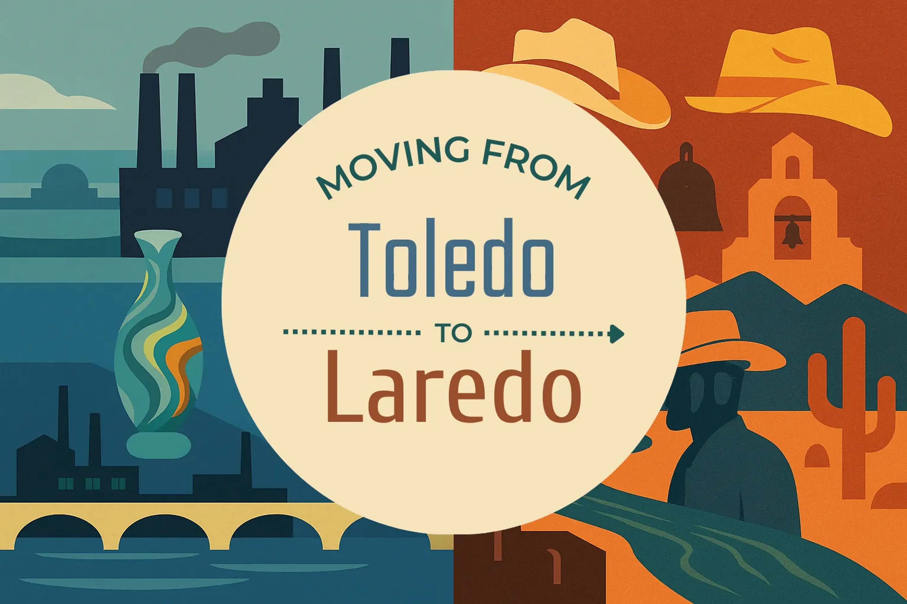 Side-by-side comparison of Toledo to Laredo moving companies