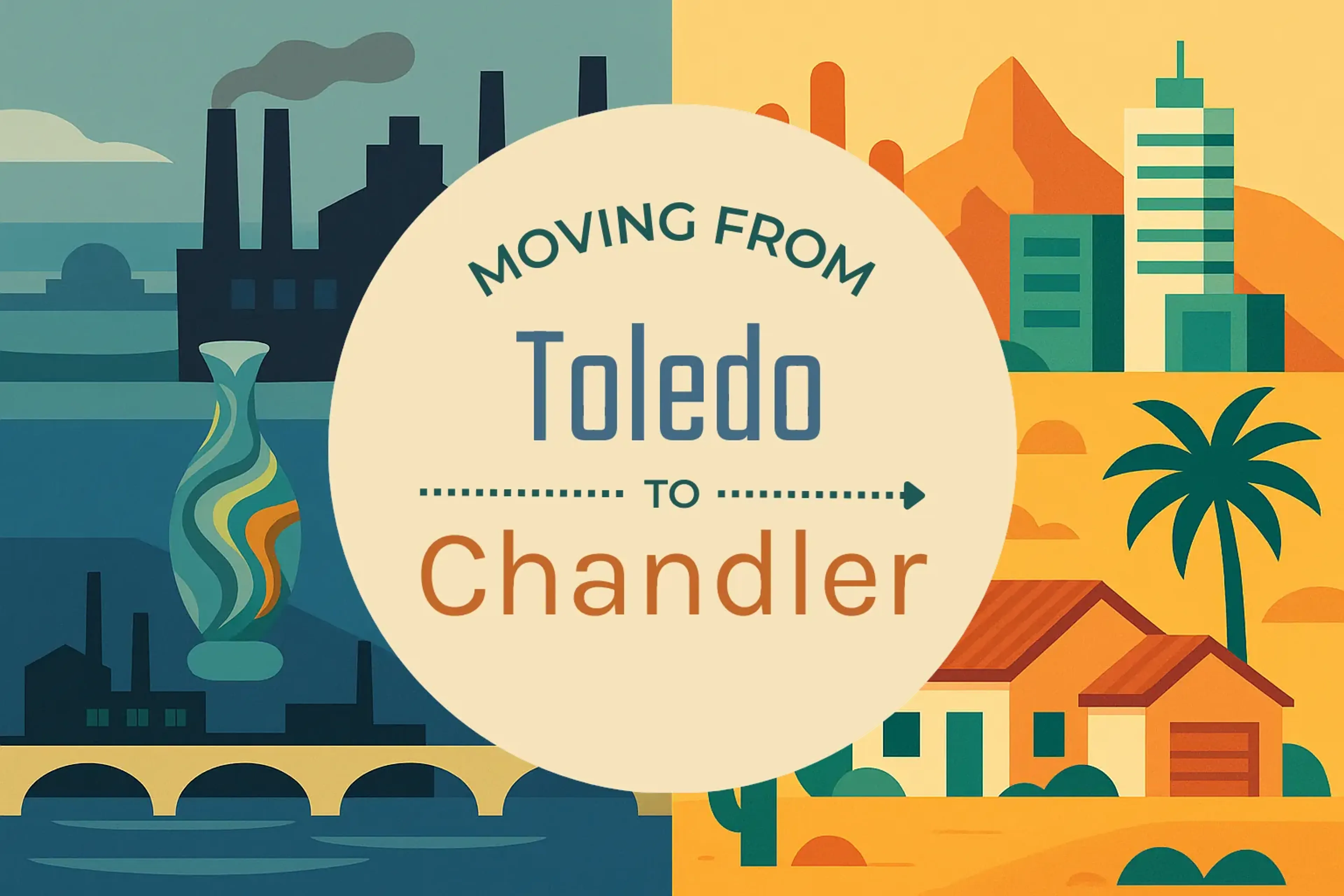 Side-by-side comparison of Toledo to Chandler moving companies