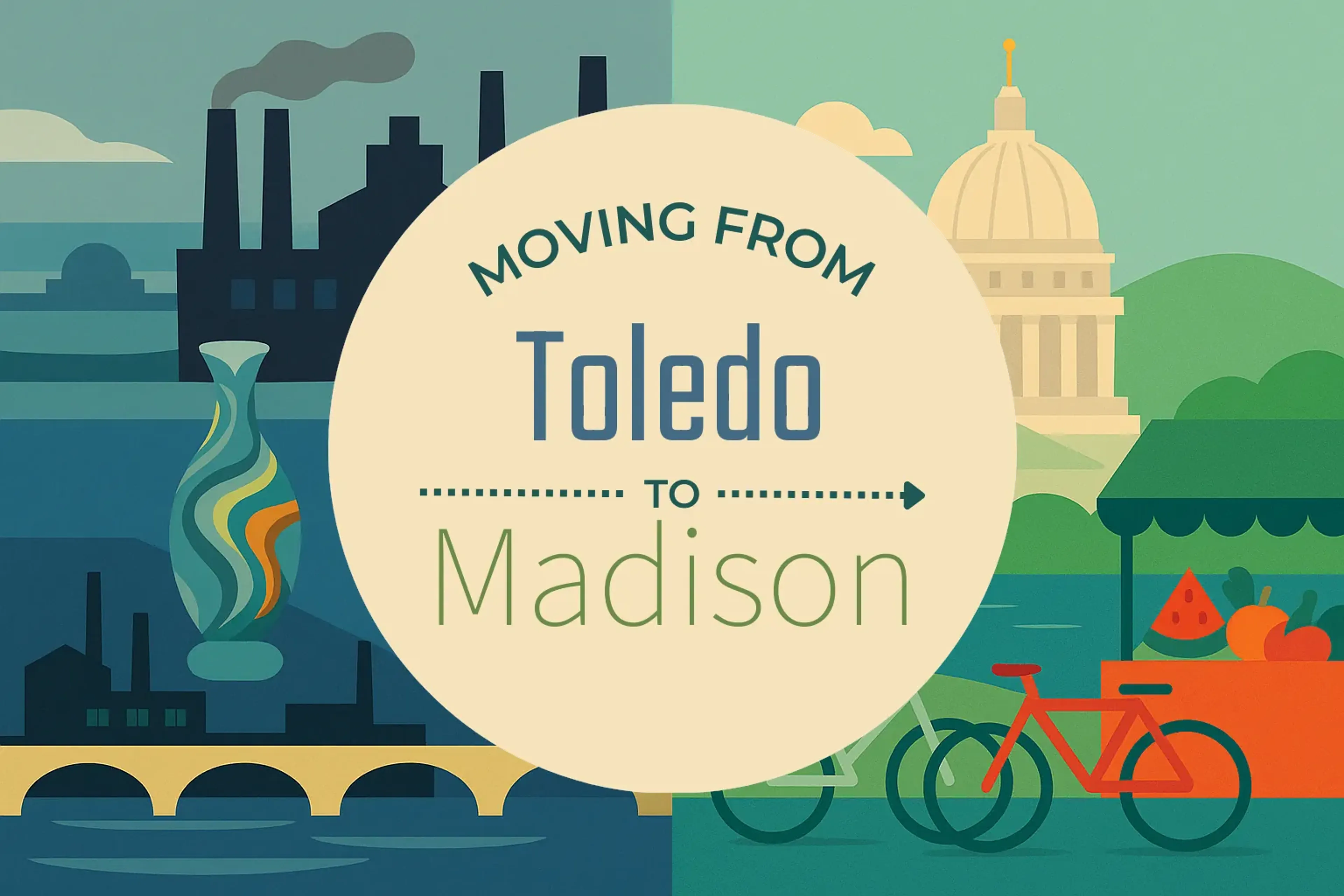 Side-by-side comparison of Toledo to Madison moving companies