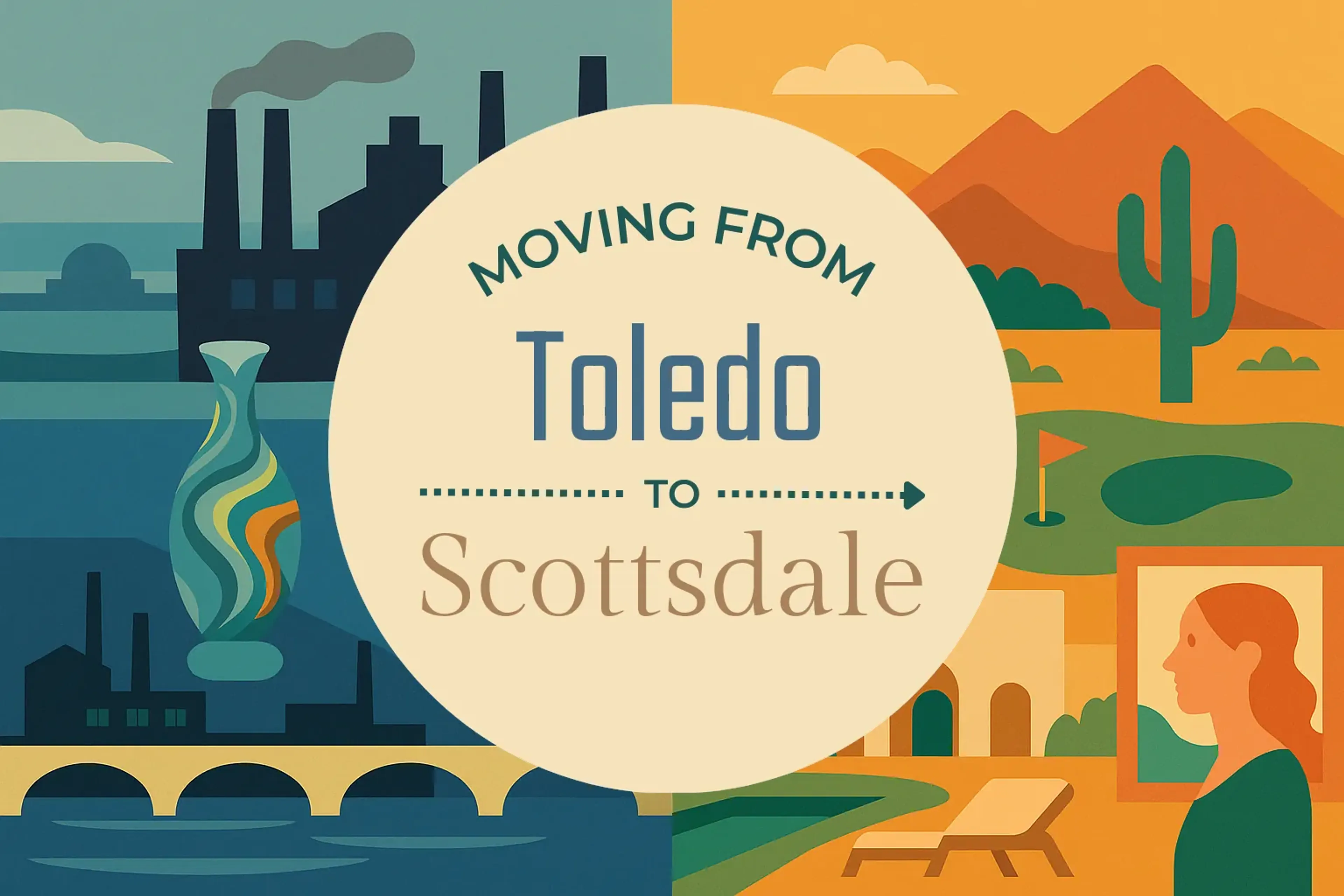 Side-by-side comparison of Toledo to Scottsdale moving companies
