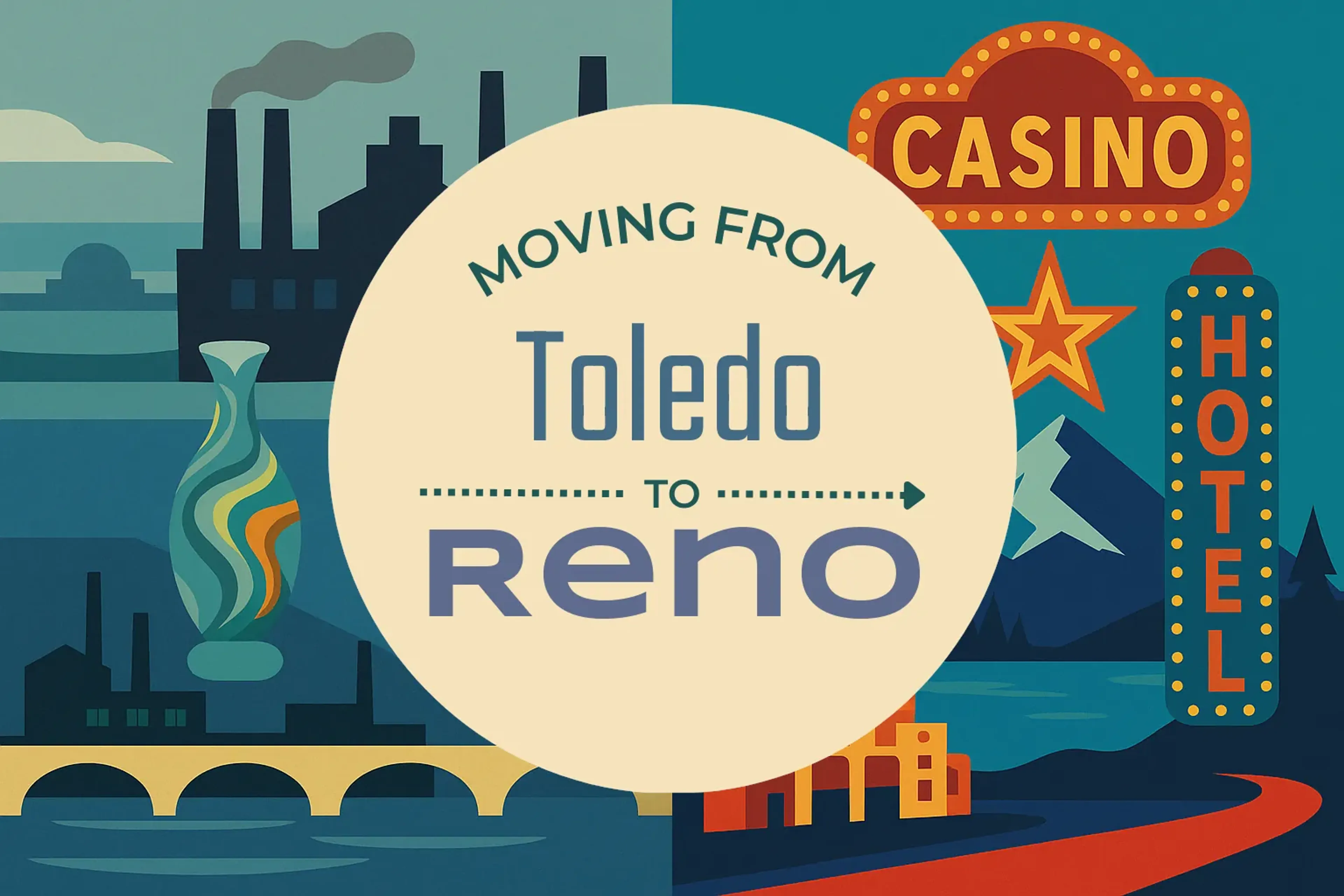 Side-by-side comparison of Toledo to Reno moving companies