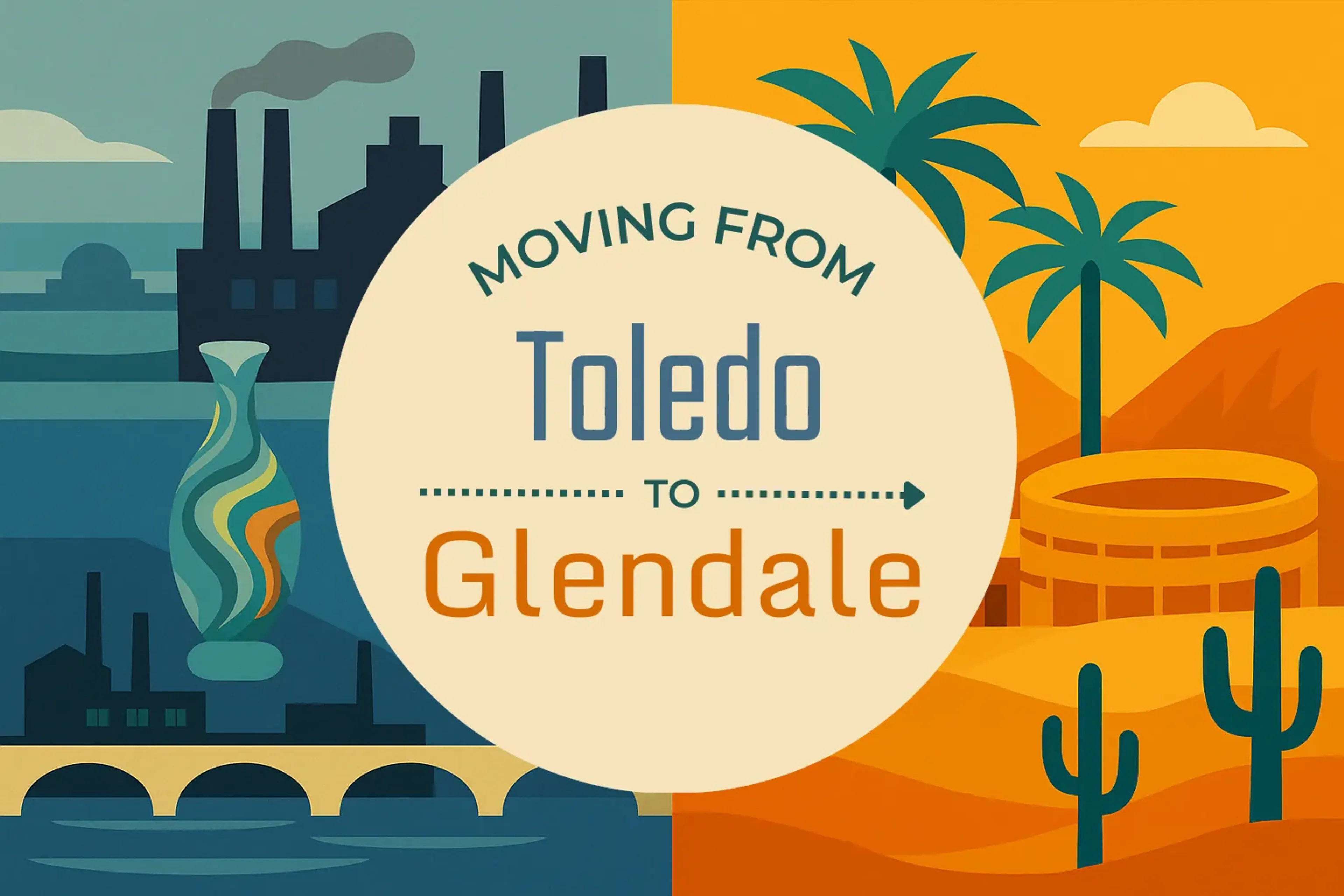 Side-by-side comparison of Toledo to Glendale moving companies