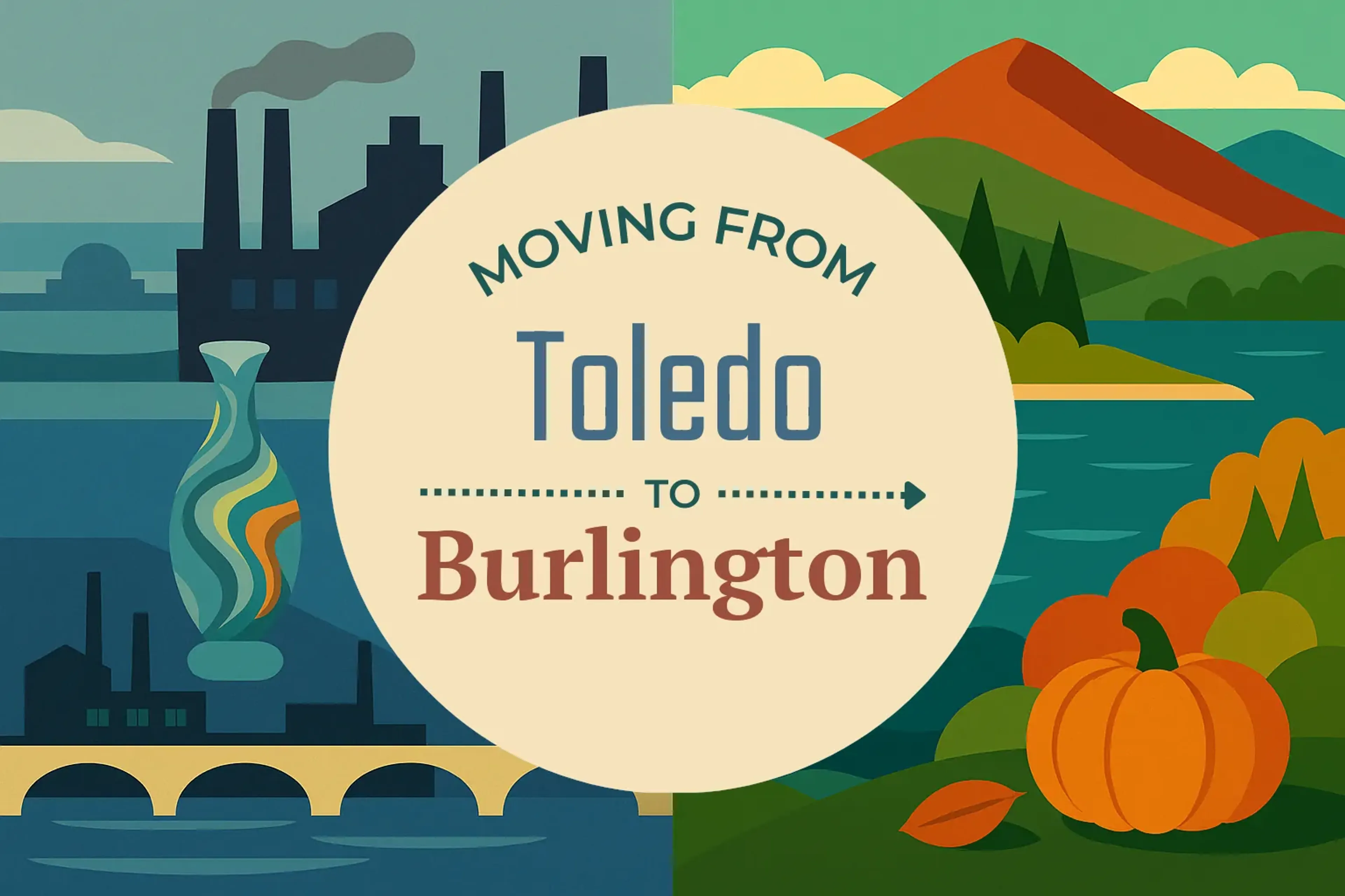 Side-by-side comparison of Toledo to Burlington moving companies