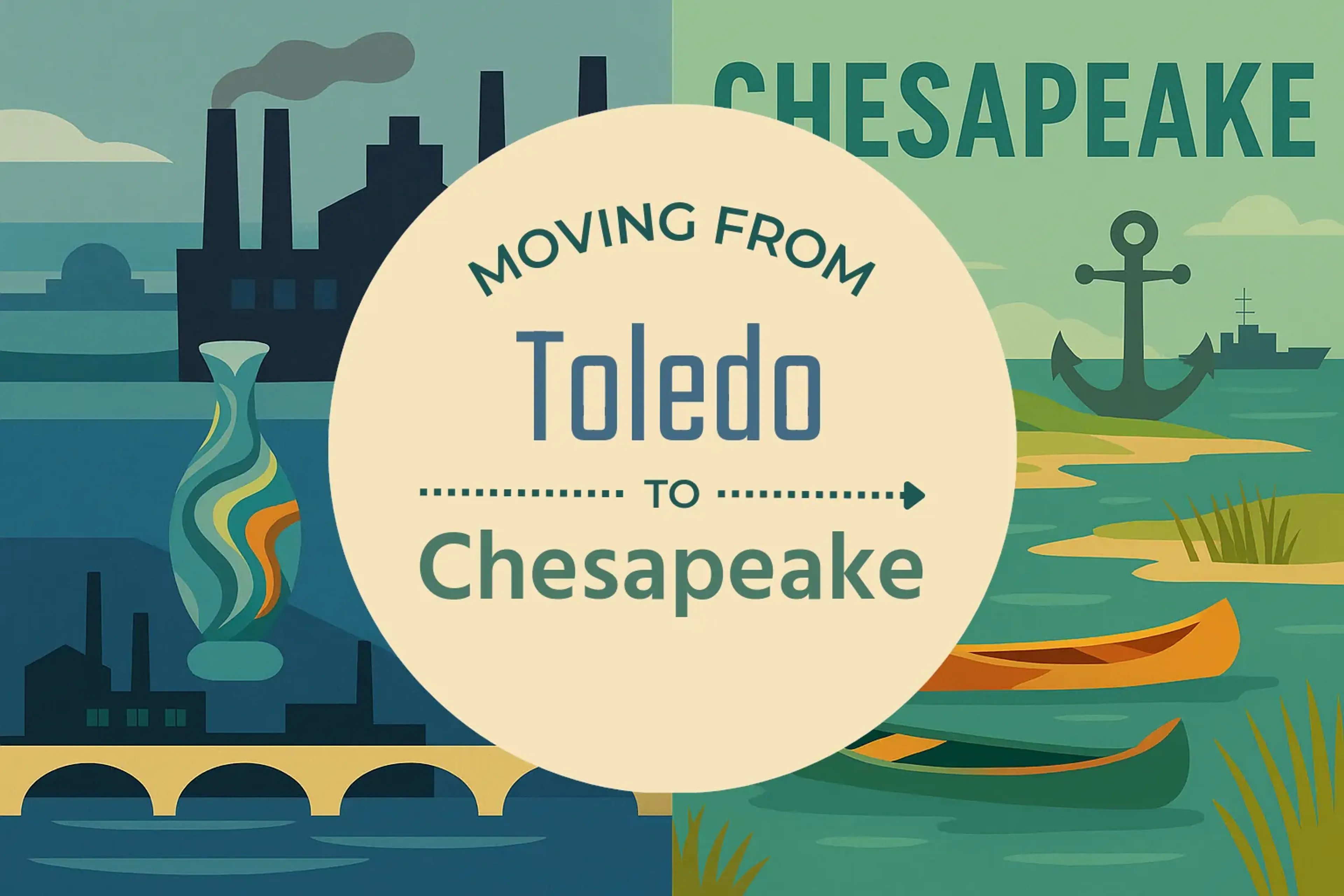 Side-by-side comparison of Toledo to Chesapeake moving companies