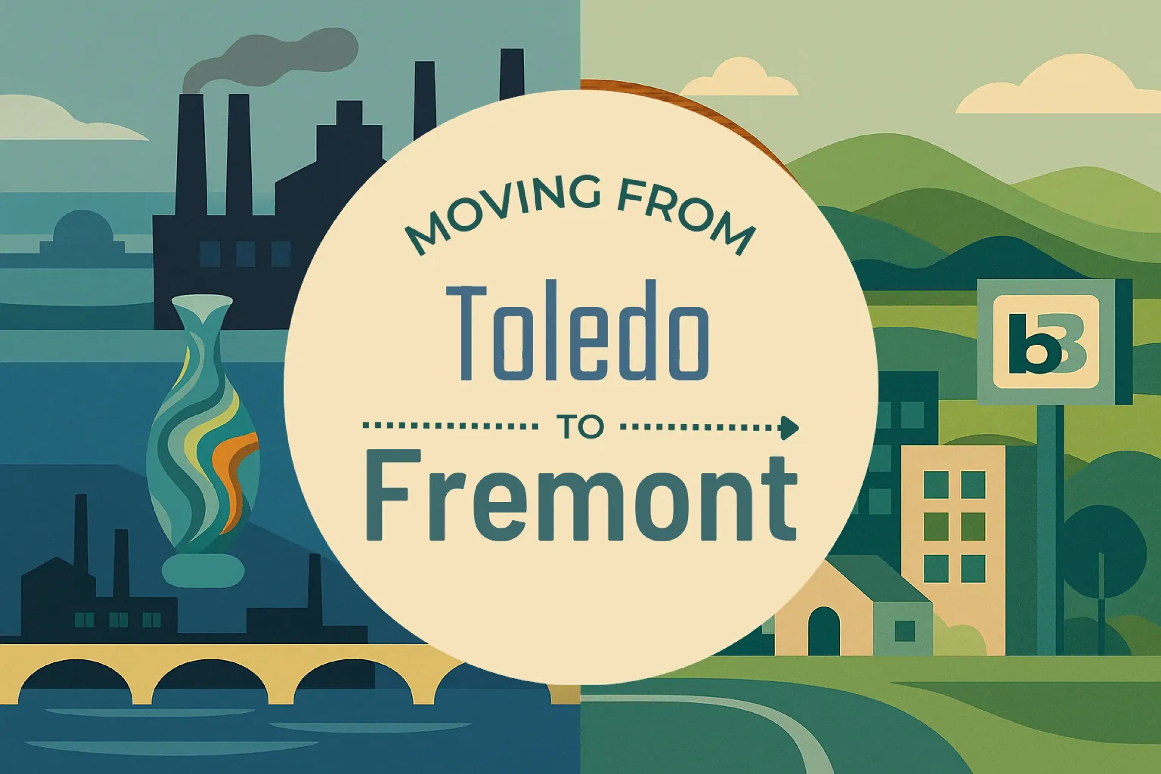 Side-by-side comparison of Toledo to Fremont moving companies