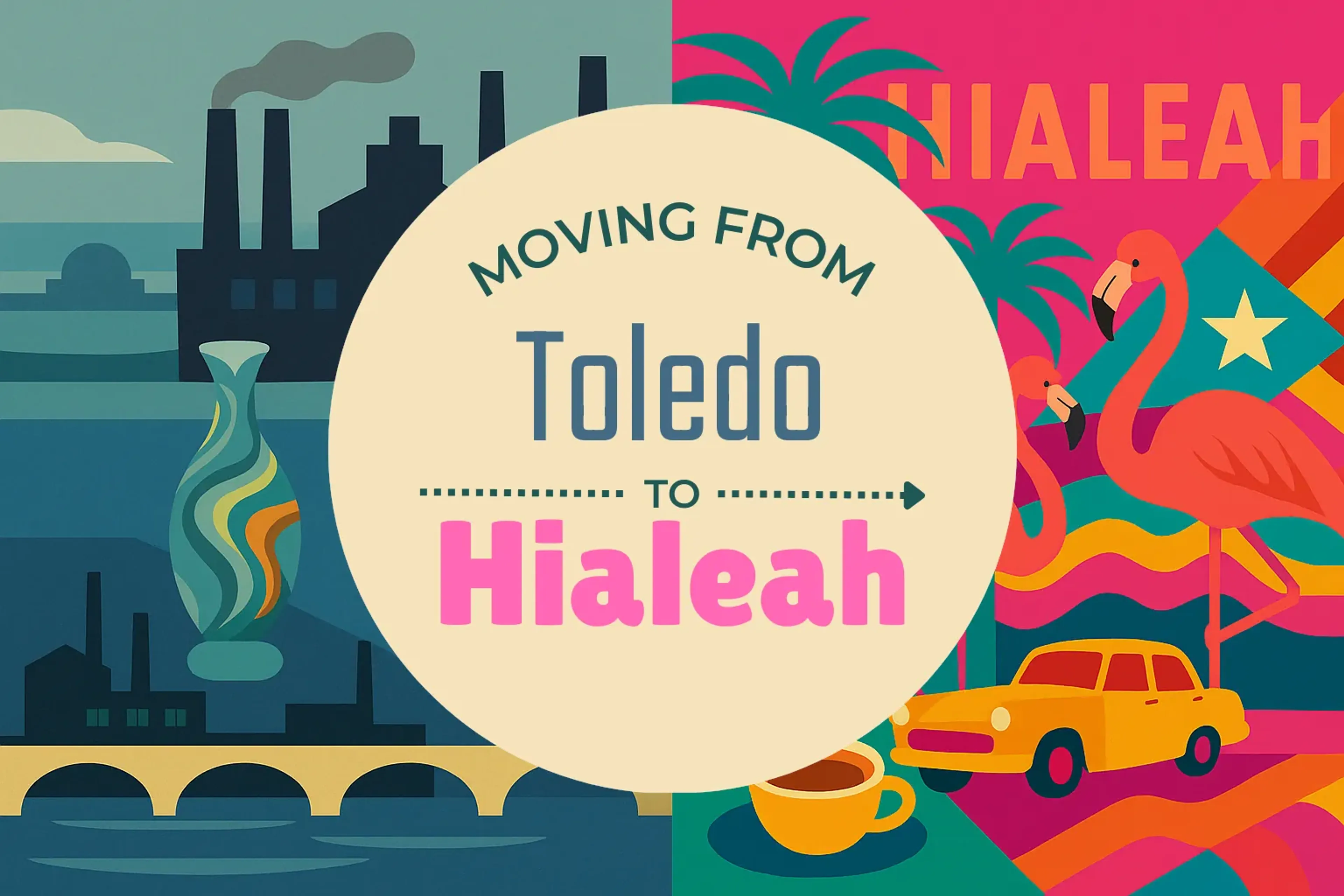 Side-by-side comparison of Toledo to Hialeah moving companies