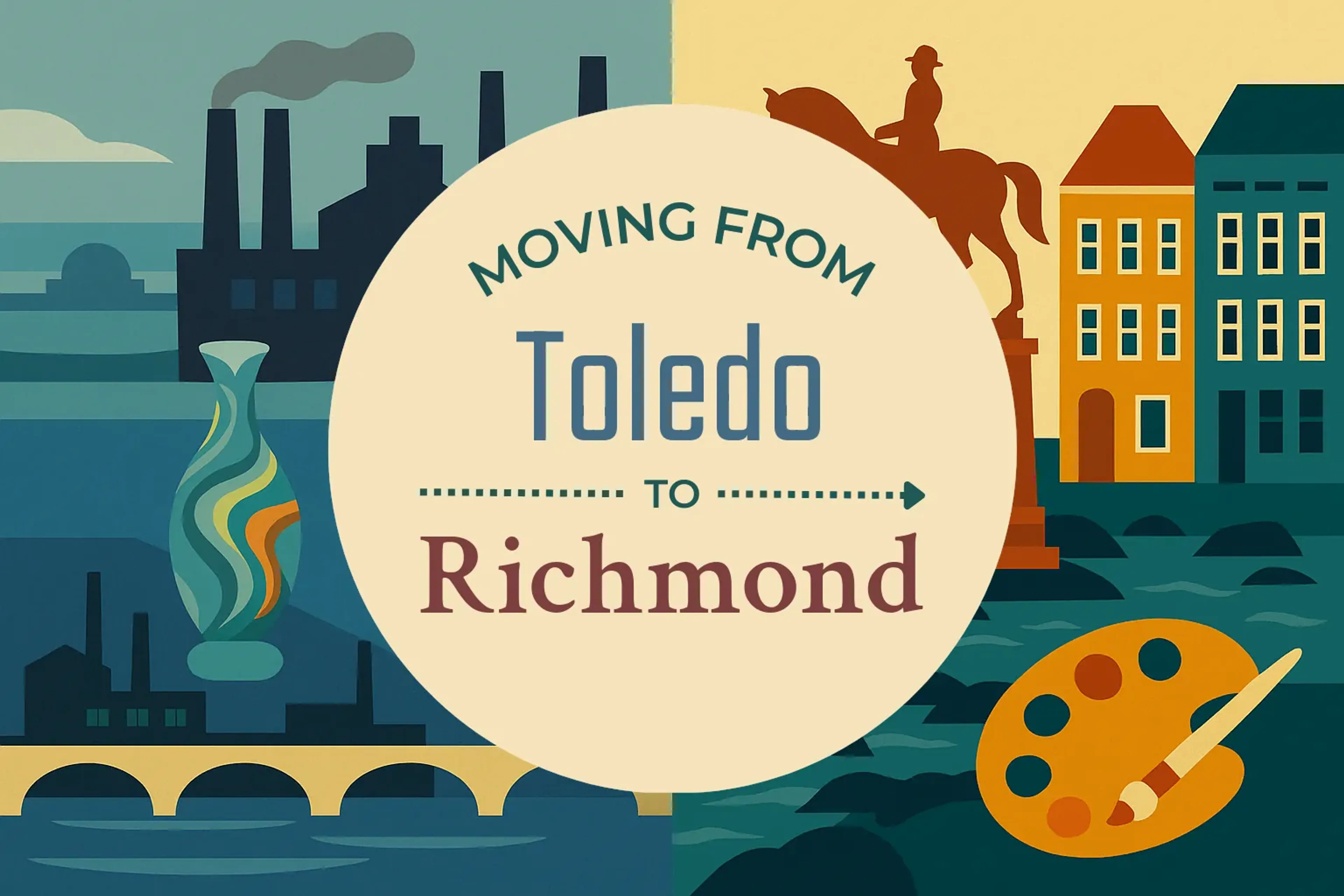 Side-by-side comparison of Toledo to Richmond moving companies