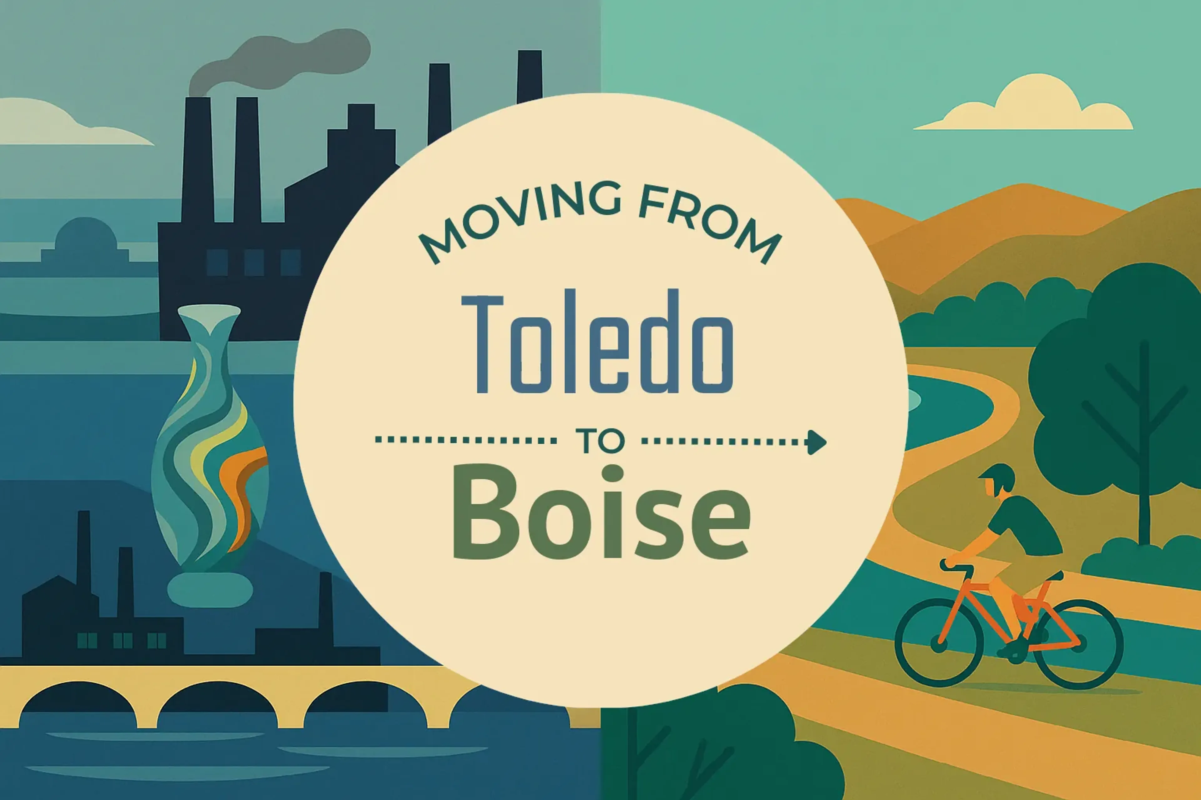 Side-by-side comparison of Toledo to Boise moving companies