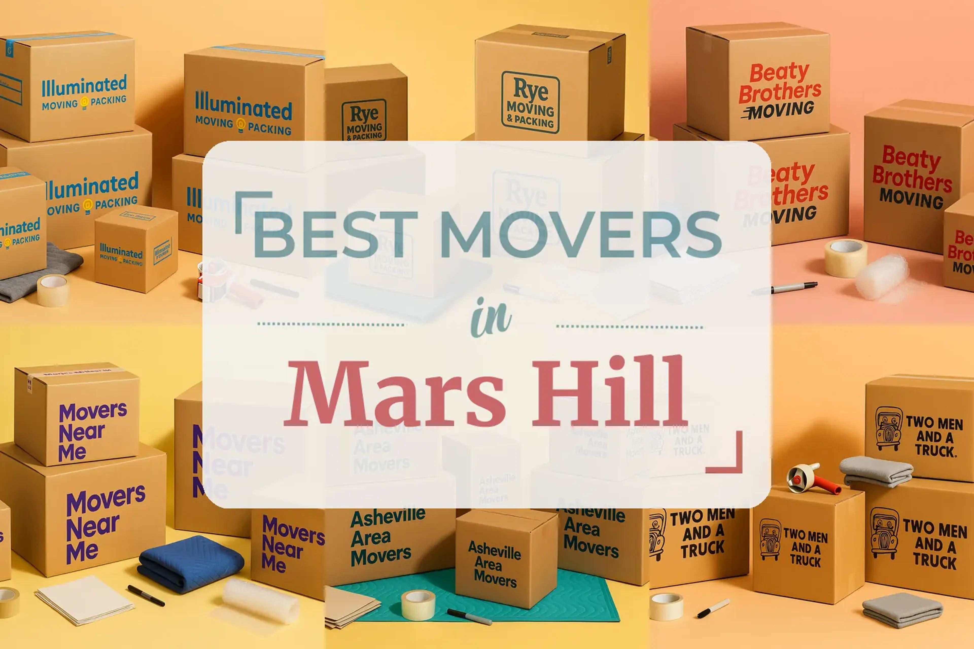 Side-by-side comparison of Mars Hill moving companies