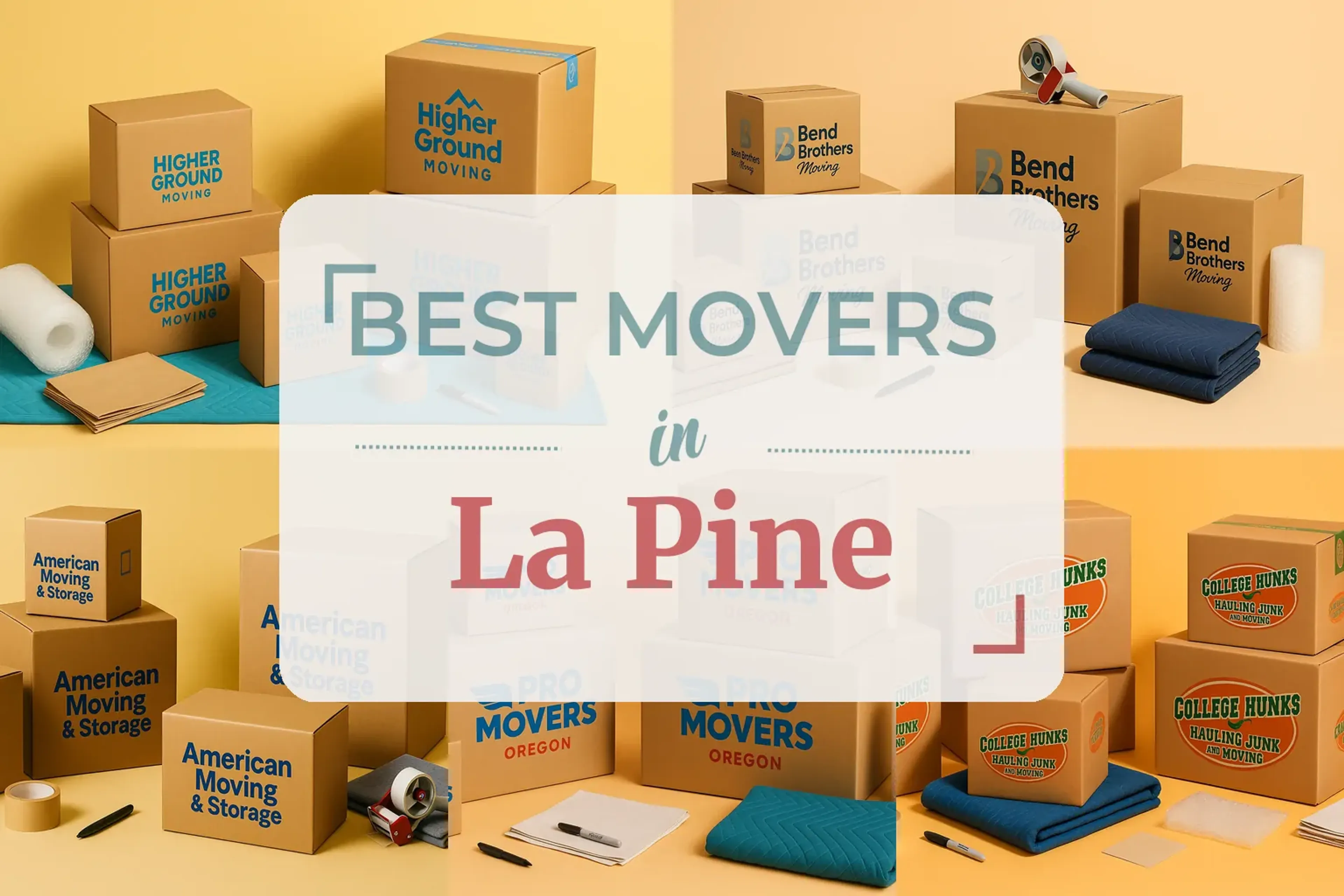 Side-by-side comparison of La Pine moving companies