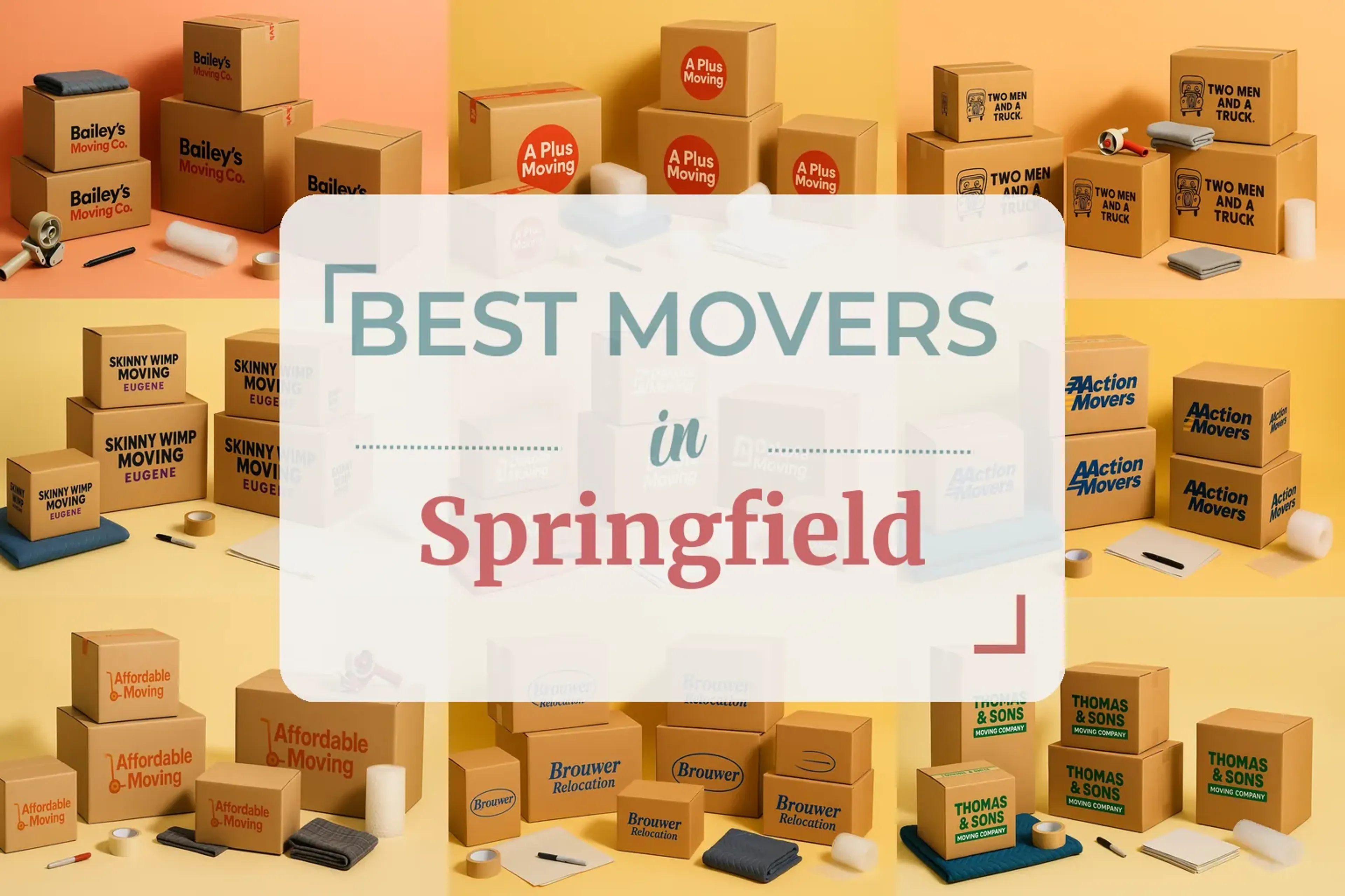 Side-by-side comparison of Springfield moving companies