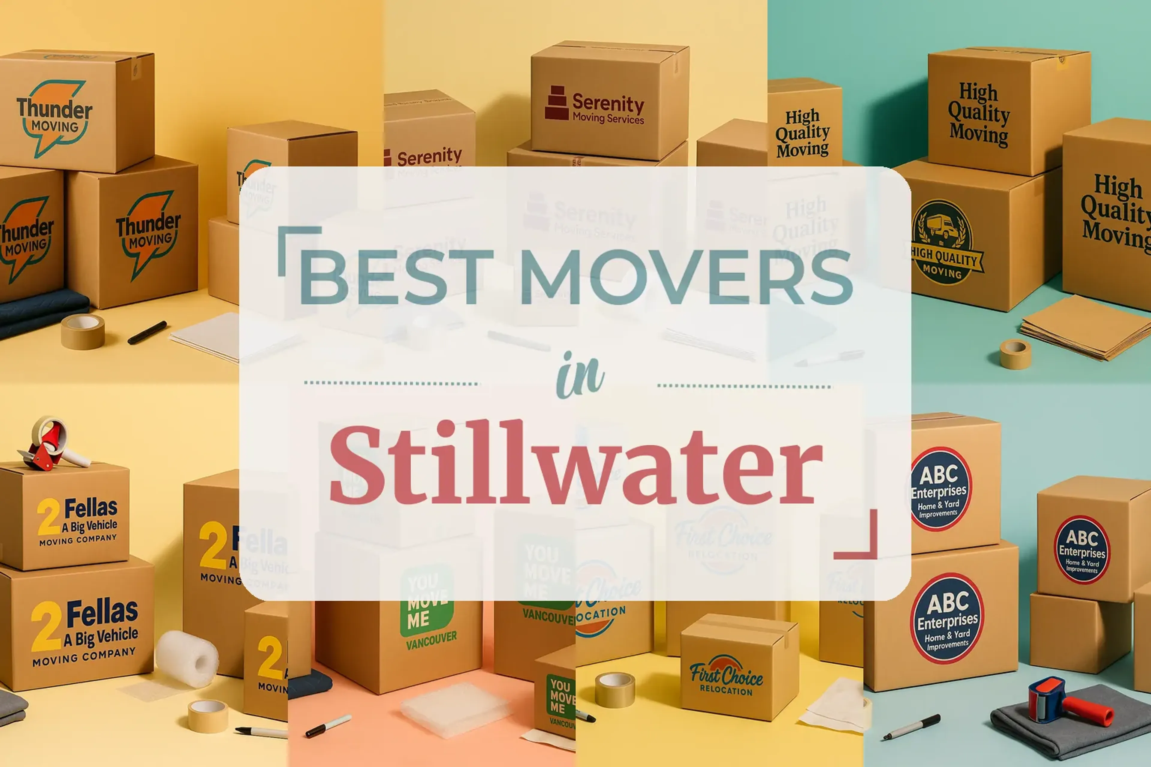 Side-by-side comparison of Stillwater moving companies