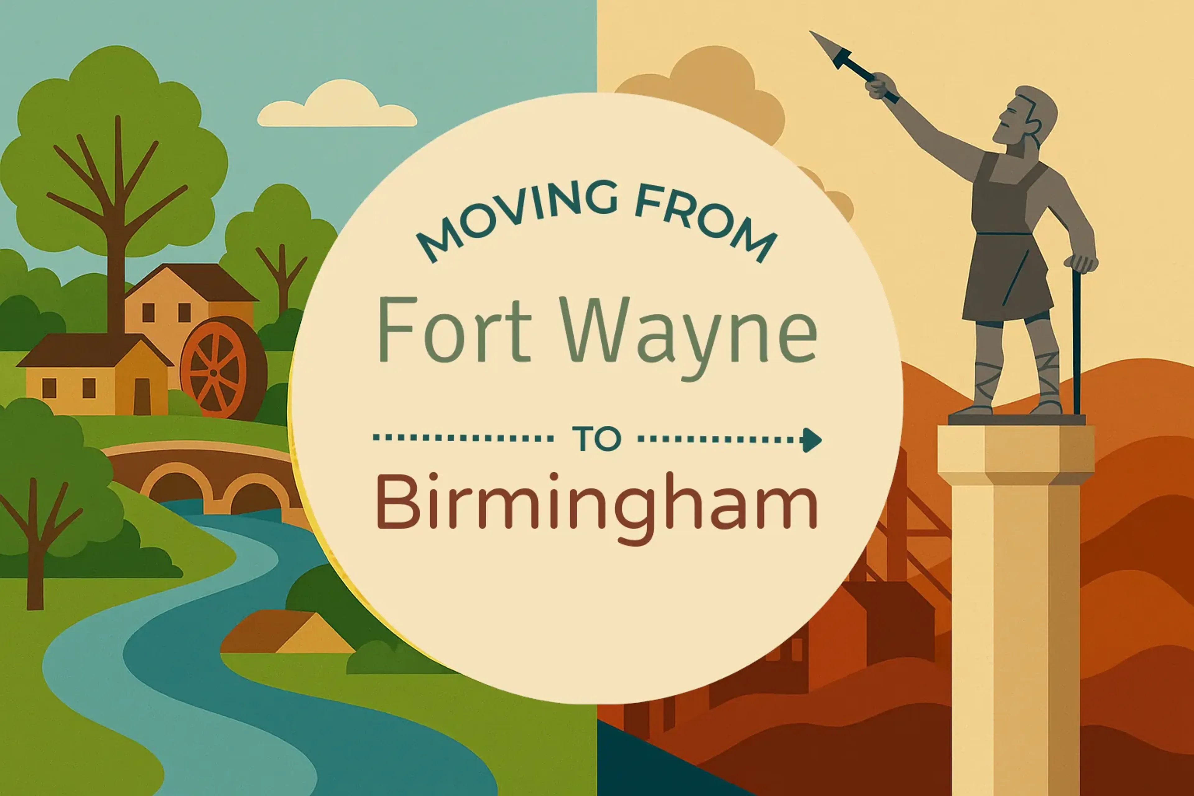 Side-by-side comparison of Fort Wayne to Birmingham moving companies