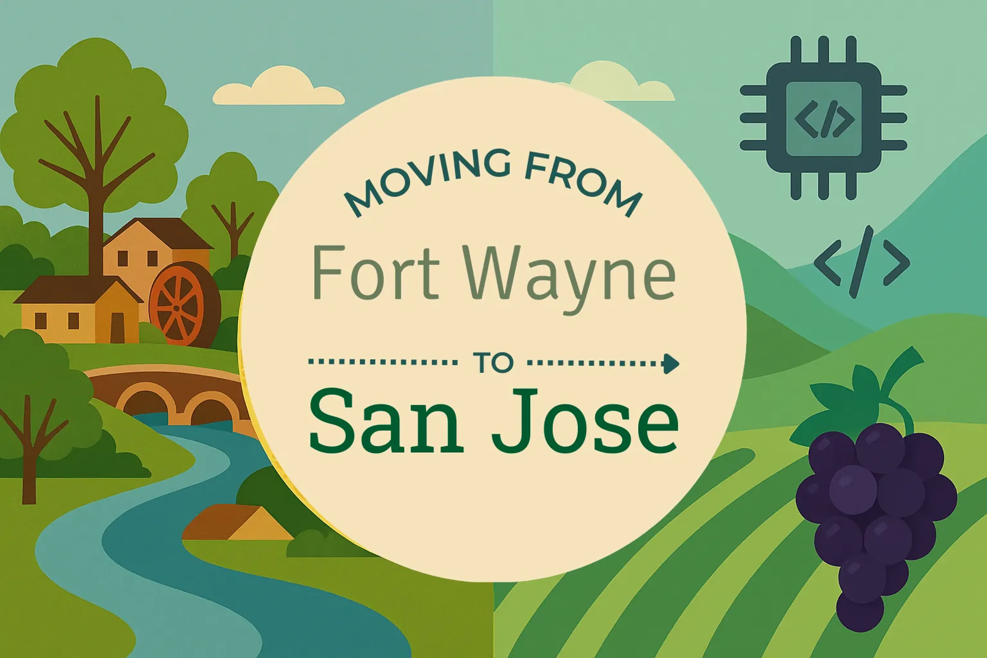 Side-by-side comparison of Fort Wayne to San Jose moving companies