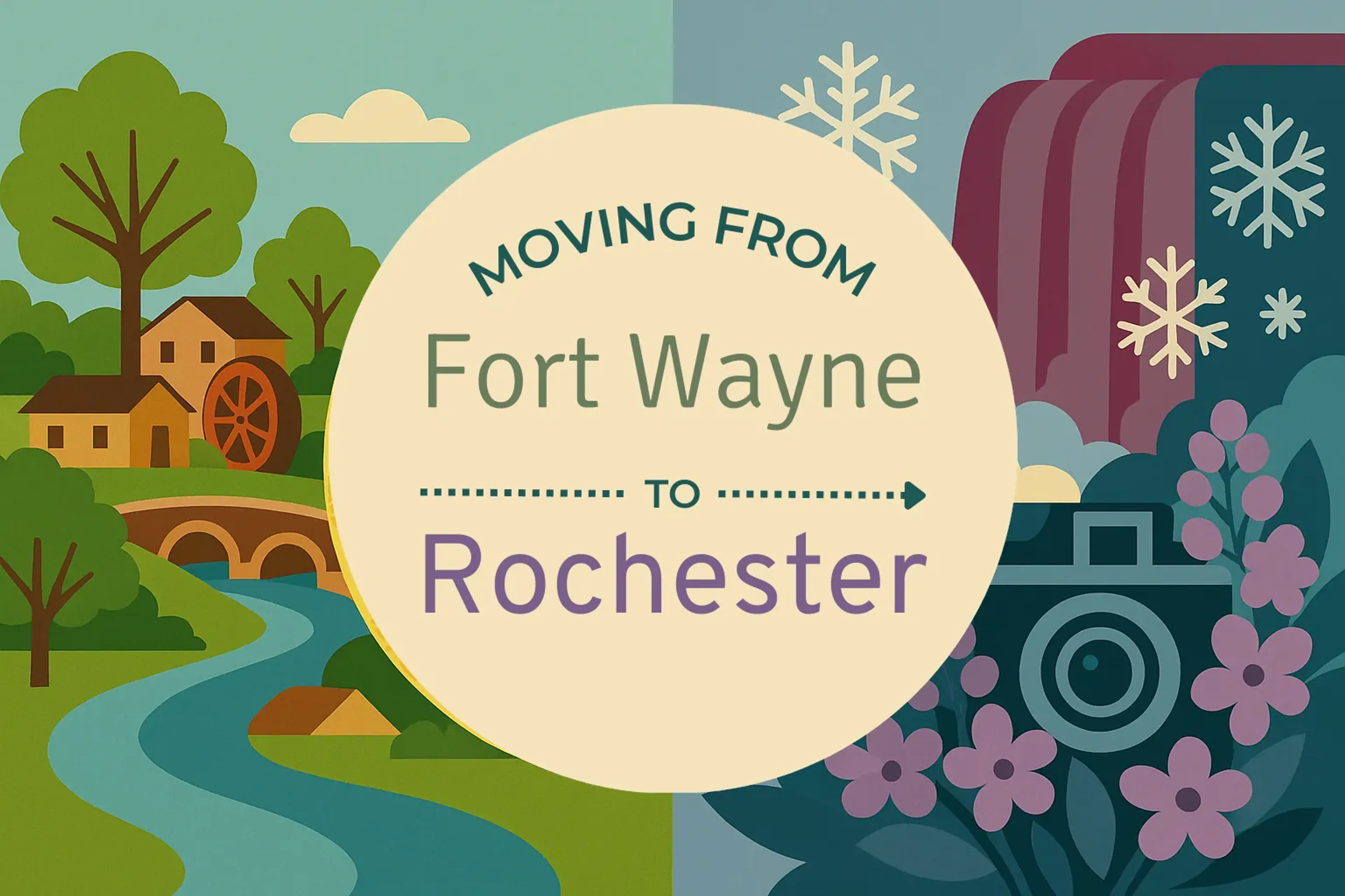 Side-by-side comparison of Fort Wayne to Rochester moving companies