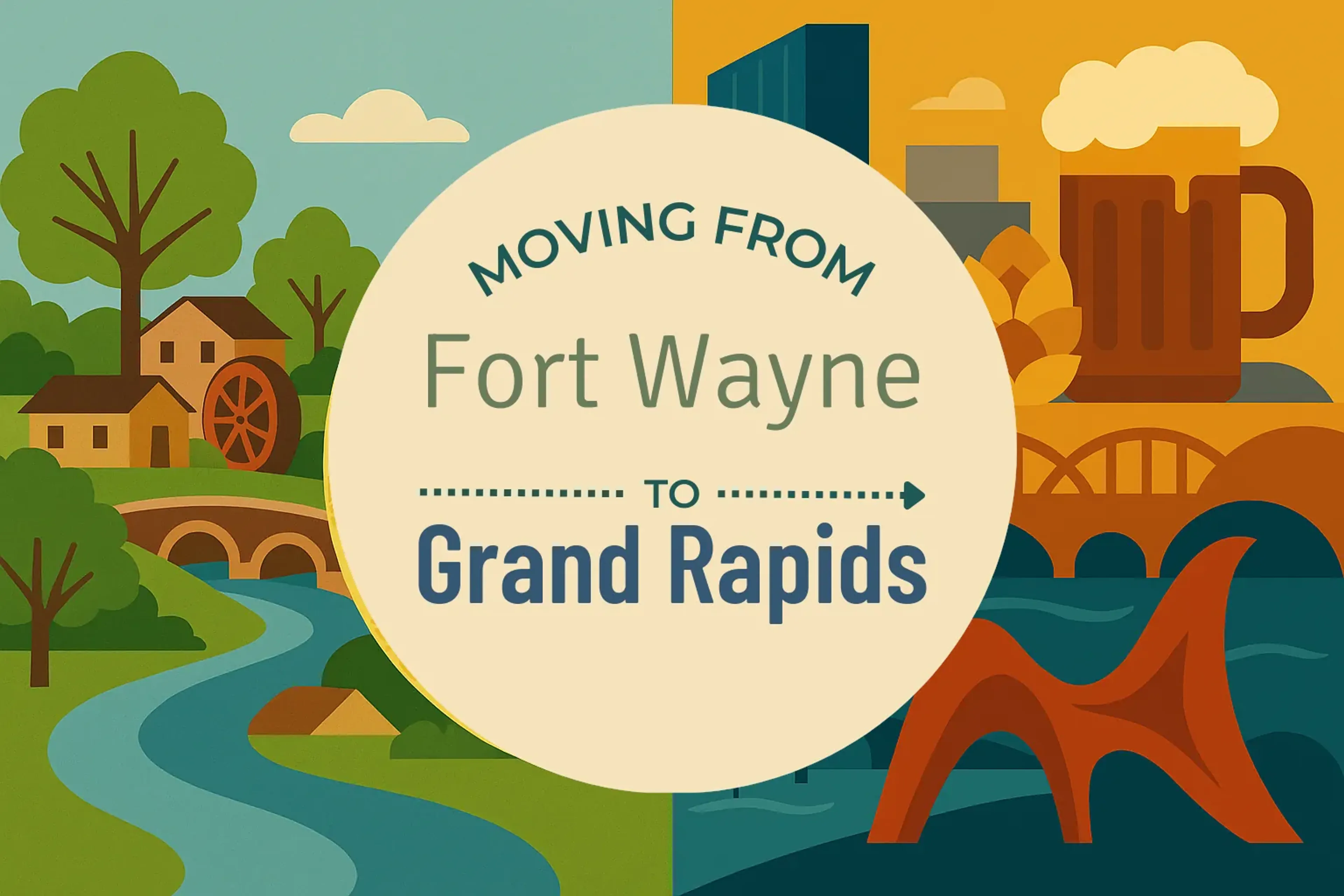 Side-by-side comparison of Fort Wayne to Grand Rapids moving companies