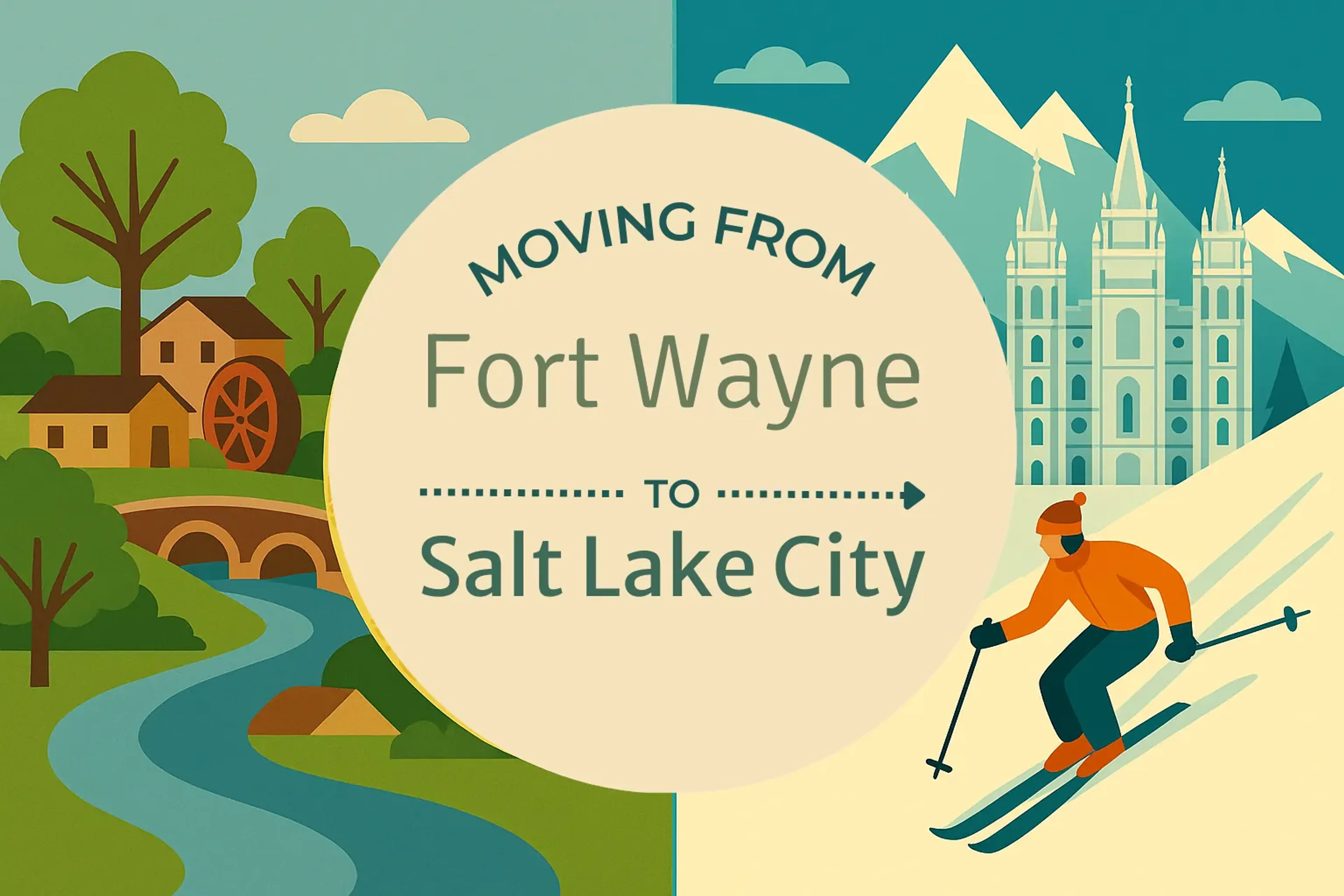 Side-by-side comparison of Fort Wayne to Salt Lake City moving companies