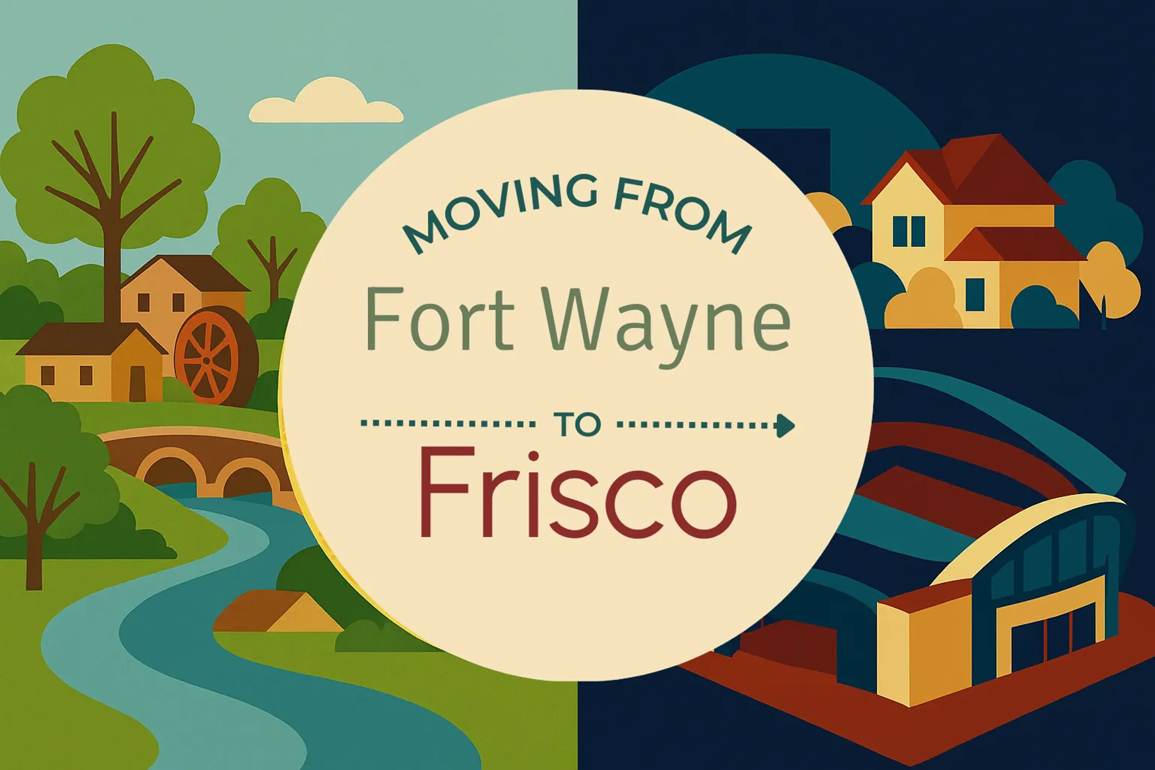 Side-by-side comparison of Fort Wayne to Frisco moving companies
