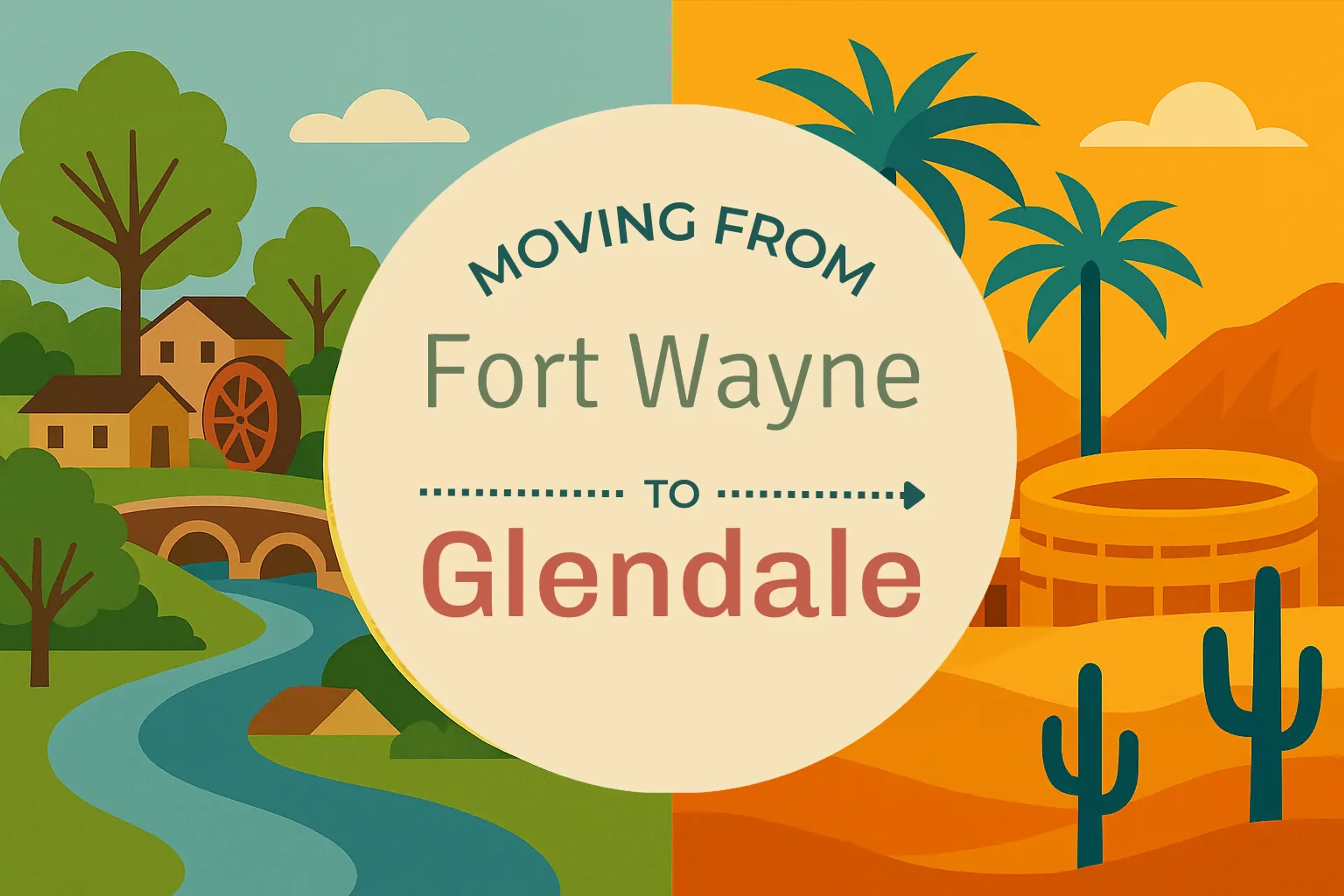 Side-by-side comparison of Fort Wayne to Glendale moving companies