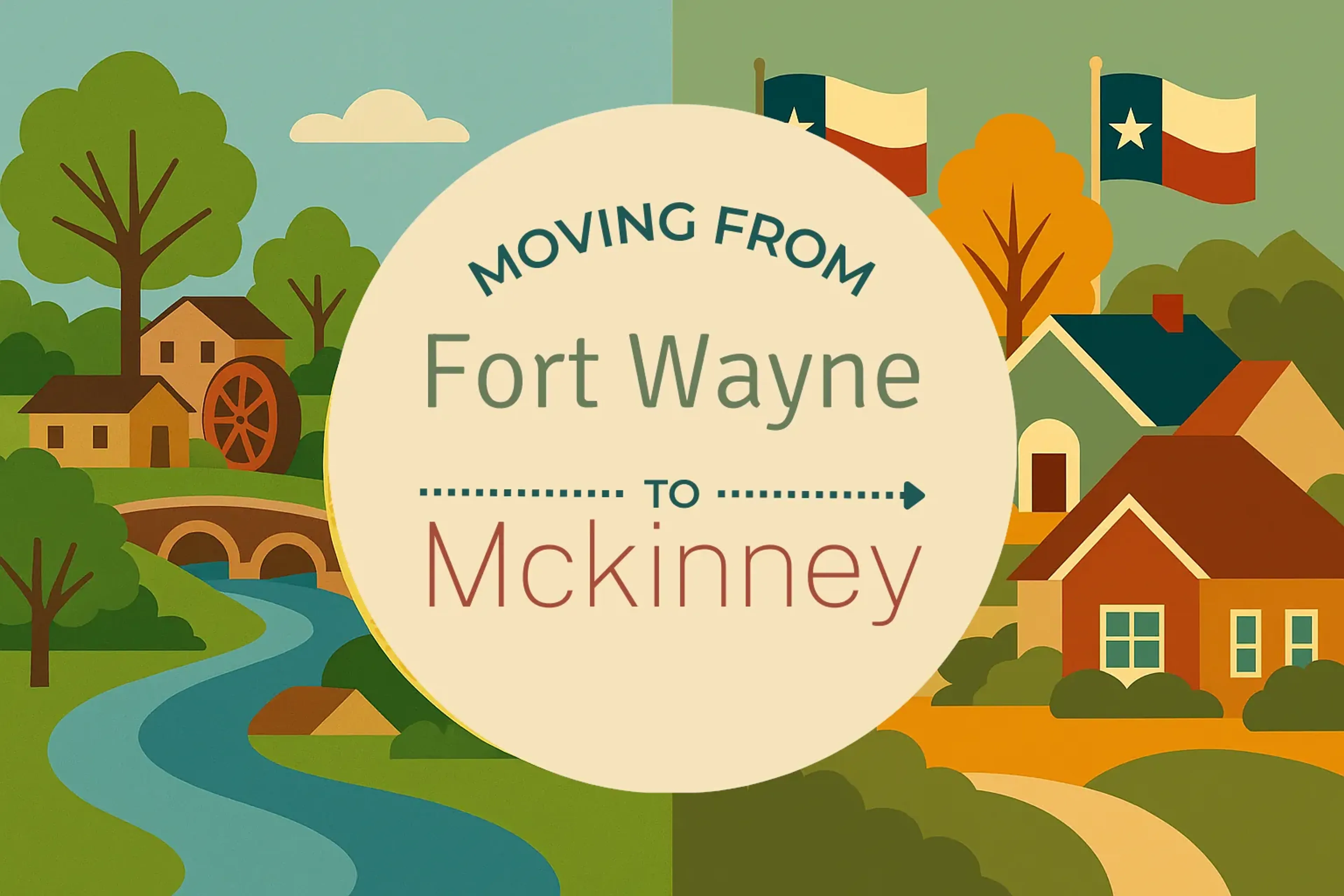 Side-by-side comparison of Fort Wayne to Mckinney moving companies