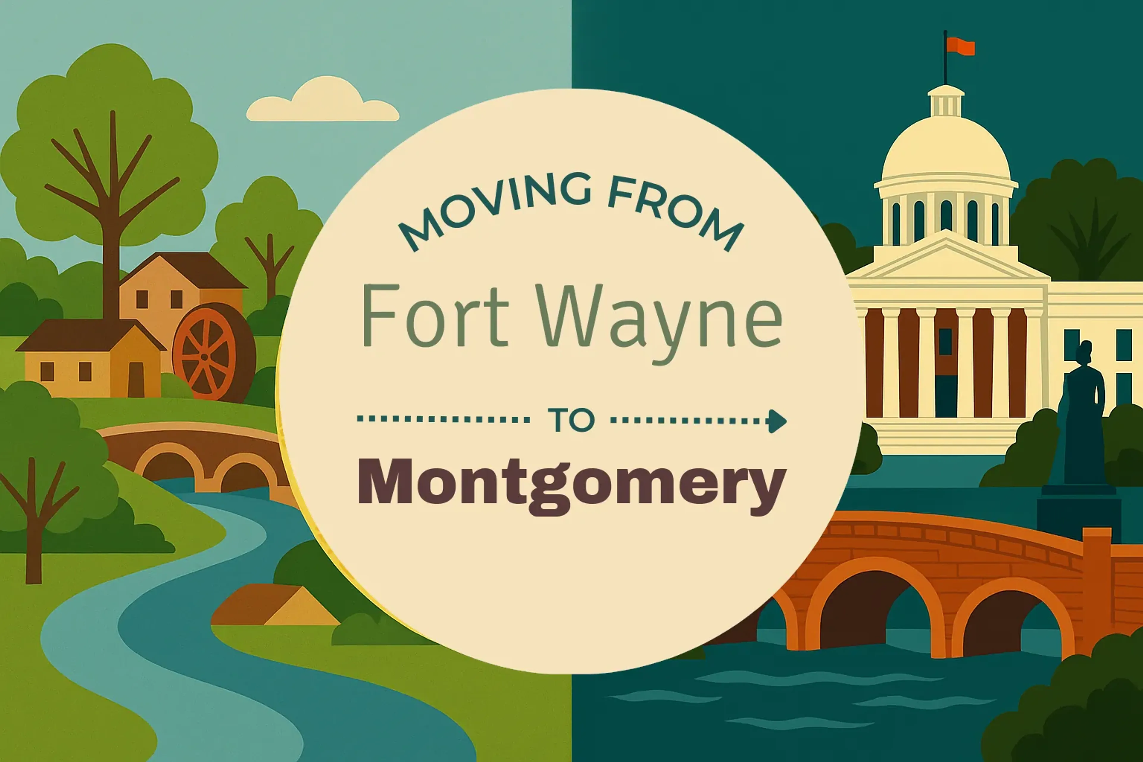 Side-by-side comparison of Fort Wayne to Montgomery moving companies