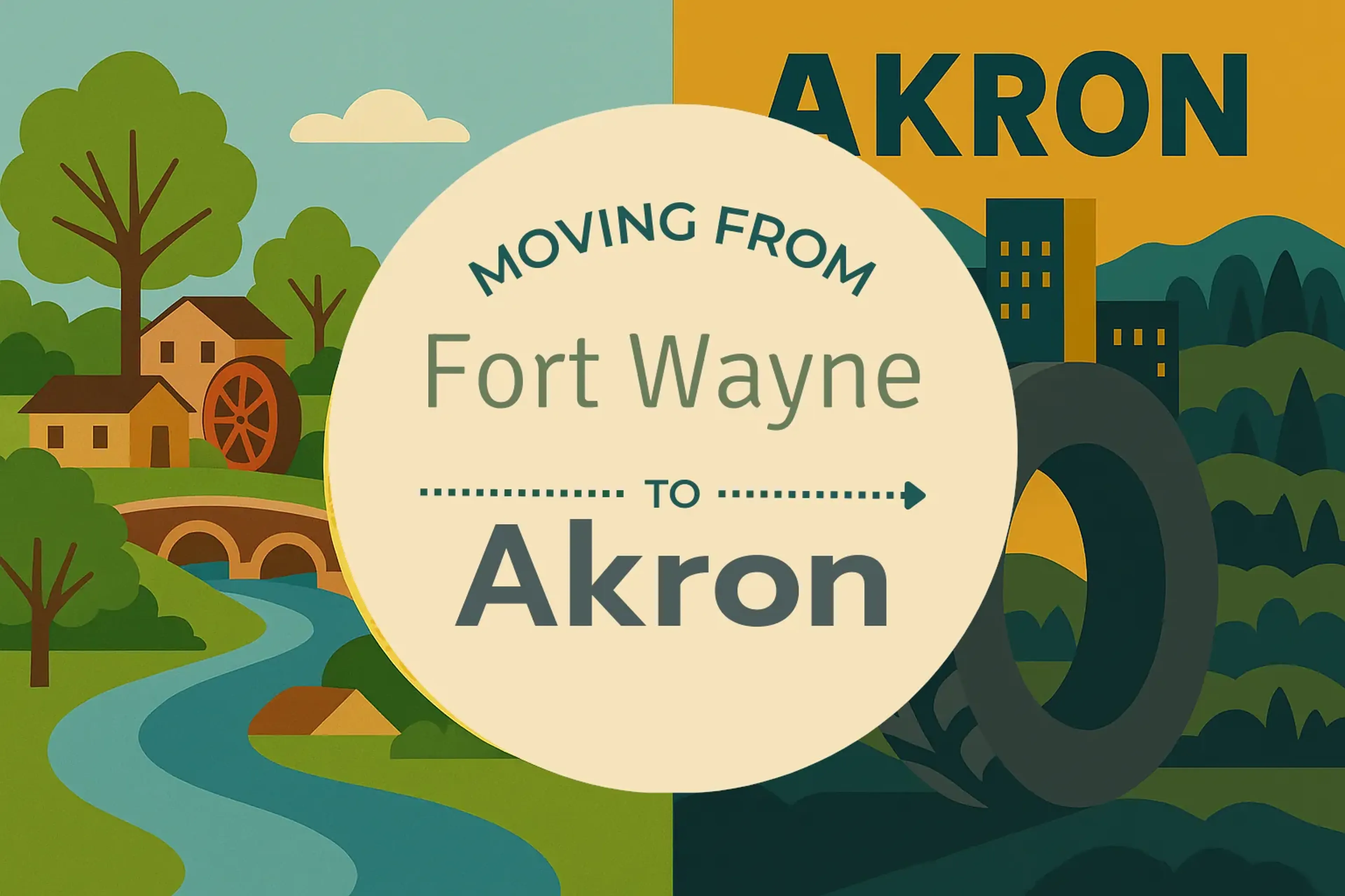 Side-by-side comparison of Fort Wayne to Akron moving companies