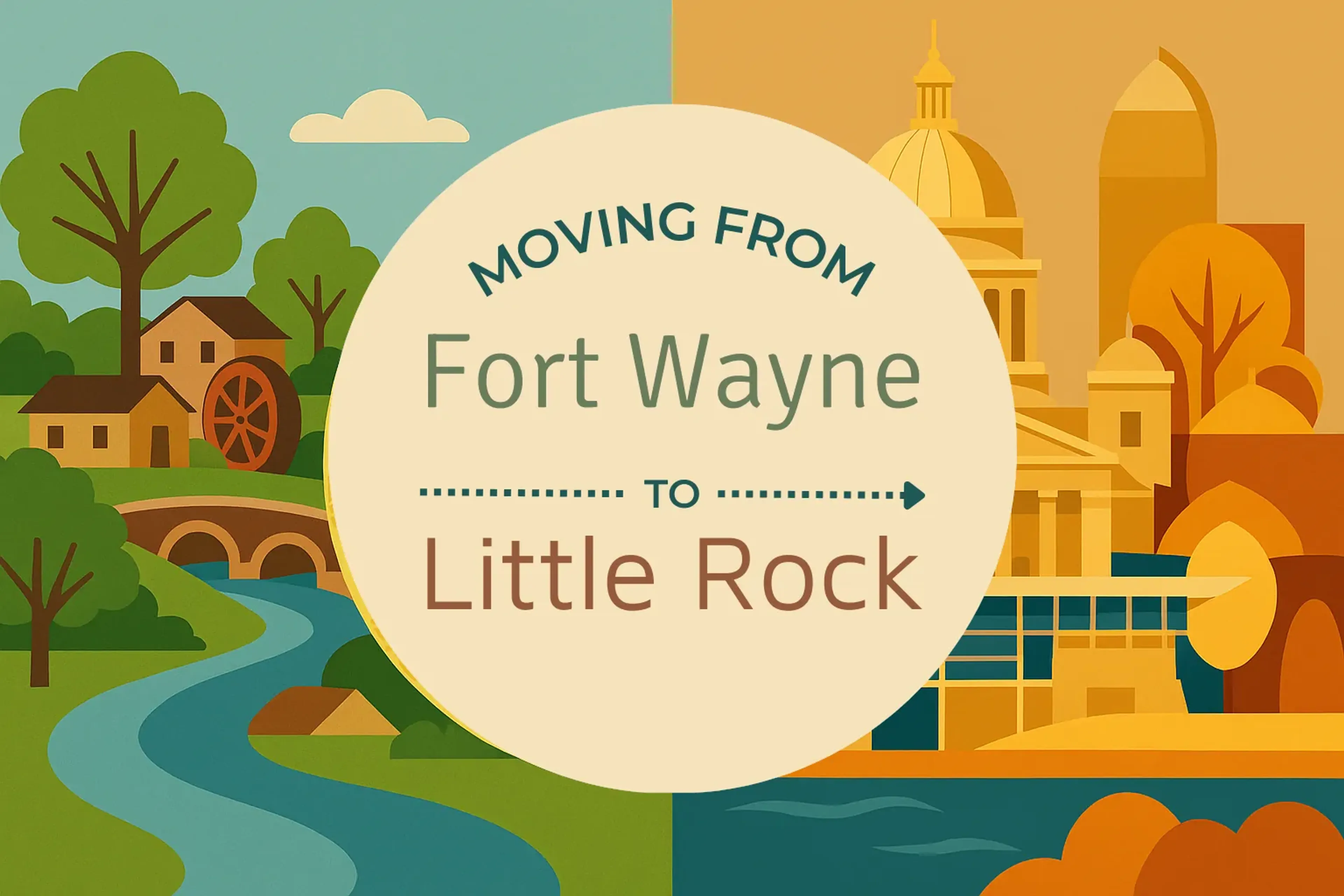 Side-by-side comparison of Fort Wayne to Little Rock moving companies