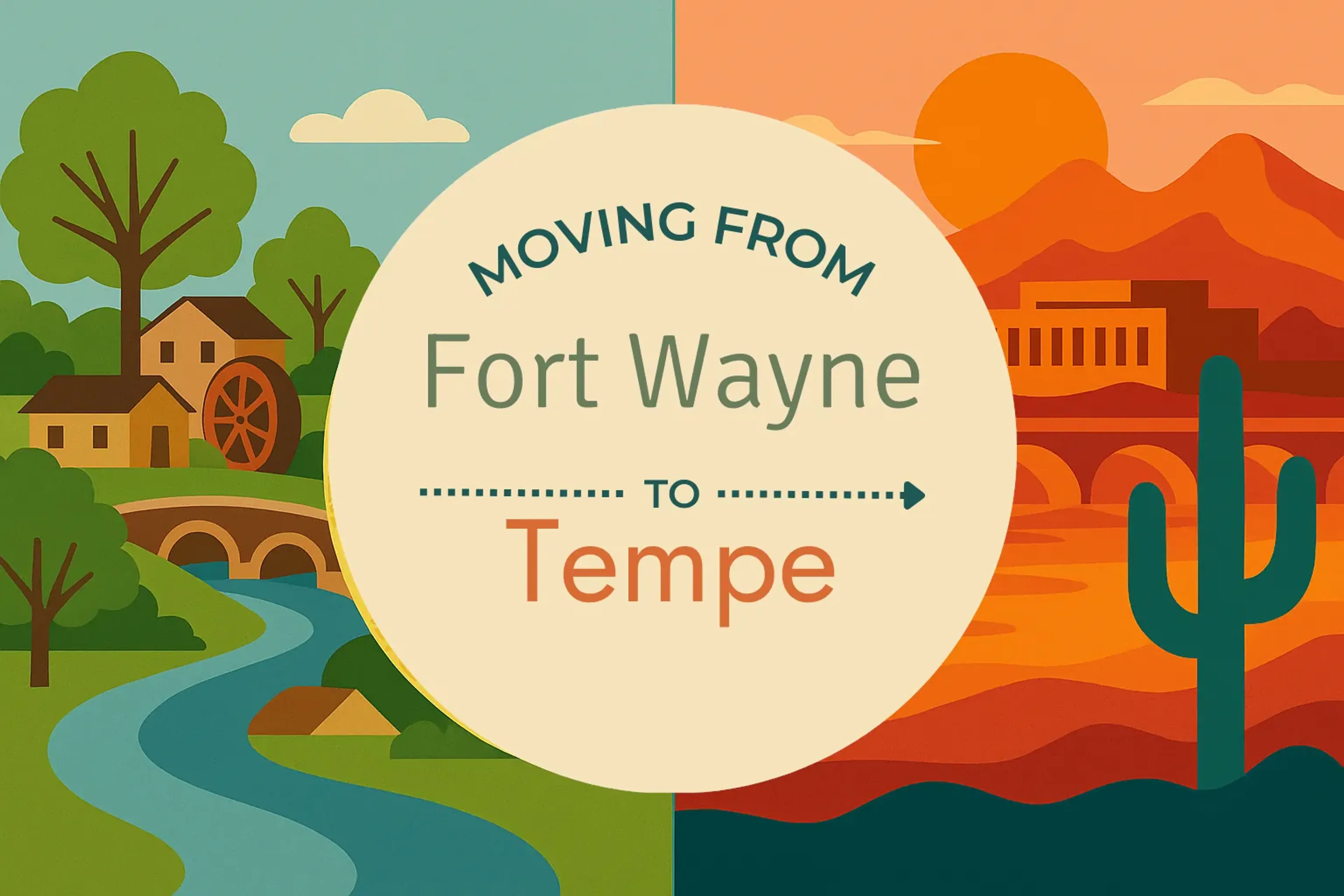 Side-by-side comparison of Fort Wayne to Tempe moving companies